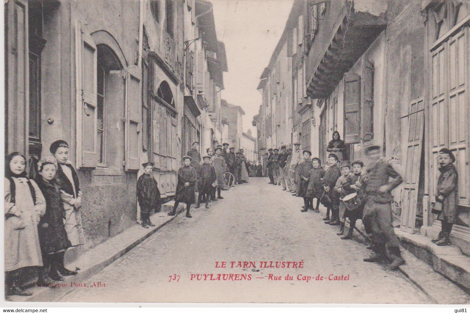 CPA - PUYLAURENS -  Rue Du Cap-de-Castel - Puylaurens