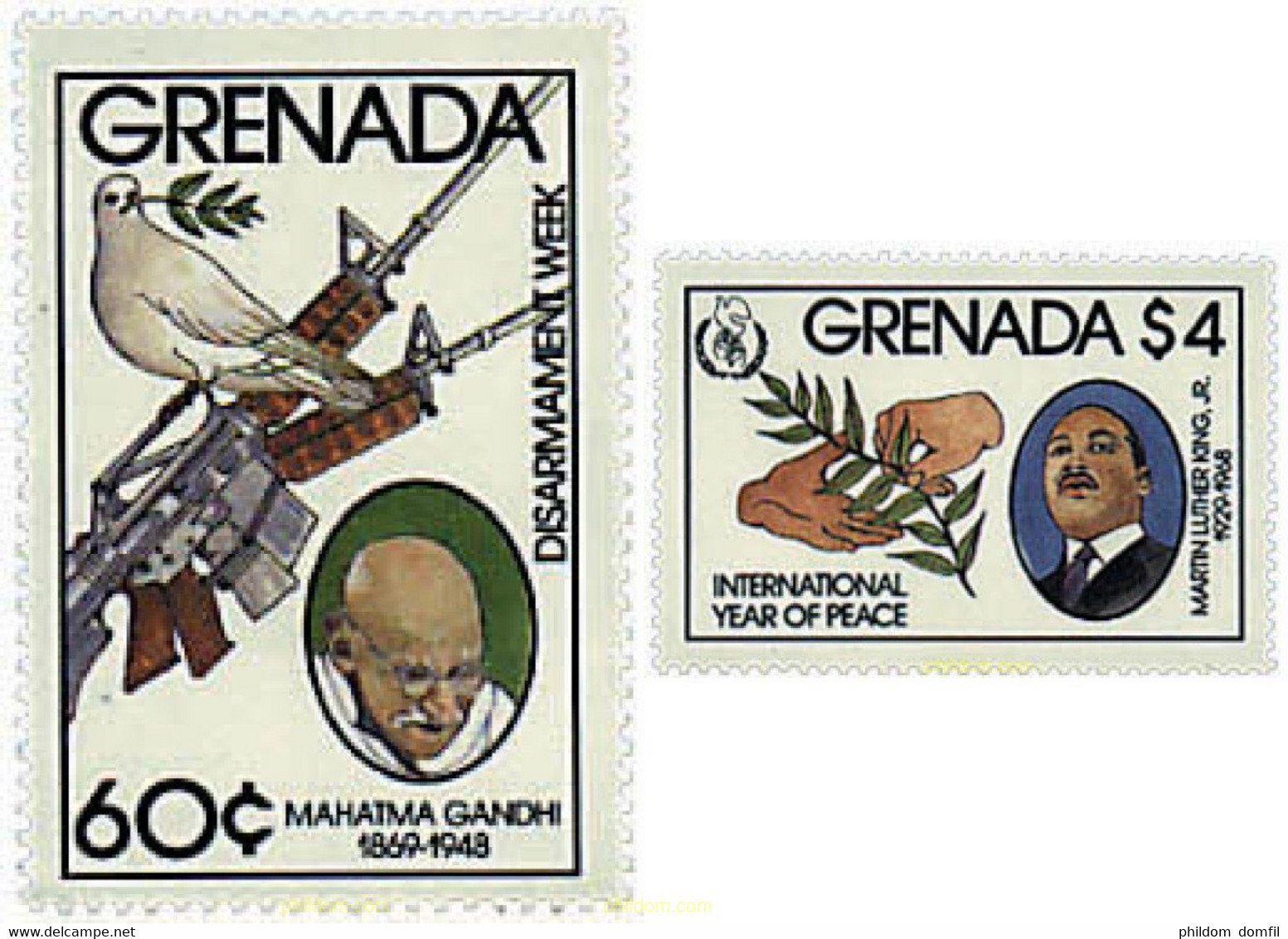 31879 MNH GRANADA 1986 AÑO INTERNACIONAL DE LA PAZ - Martin Luther King