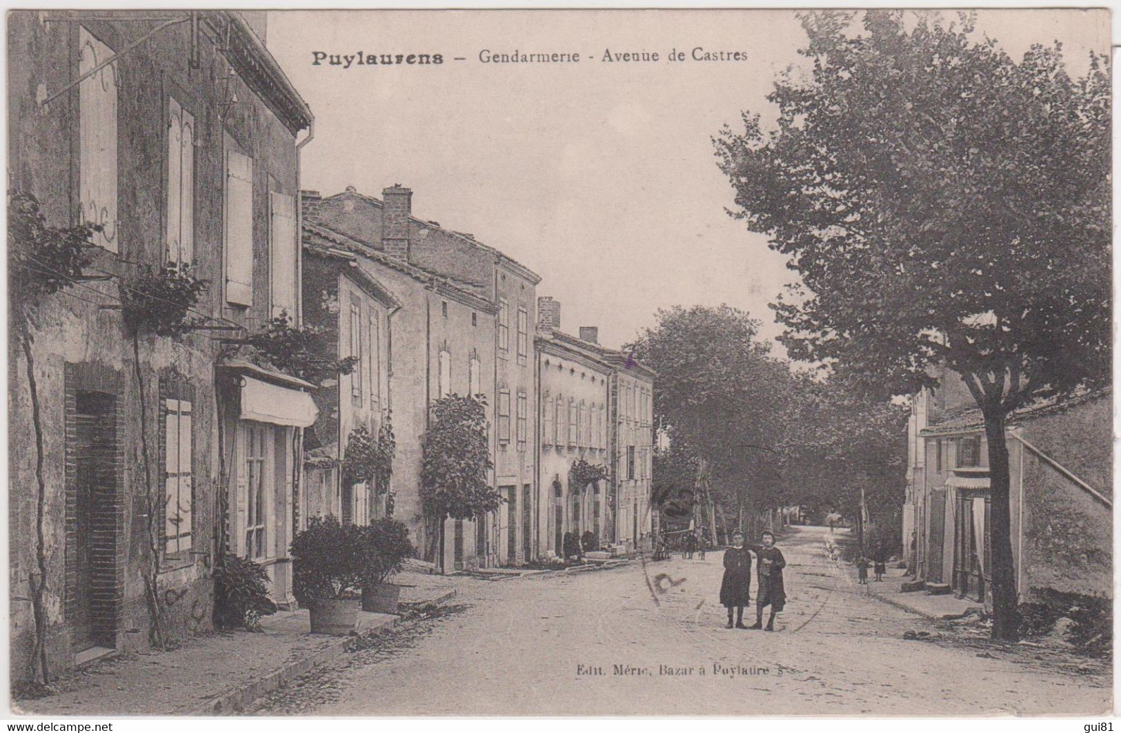 CPA - PUYLAURENS -  Gendarmerie Avenue De Castres - Puylaurens