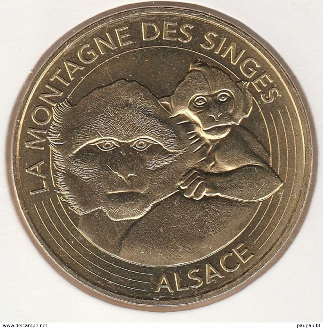 MONNAIE DE PARIS 2017 - 67 KINTZHEIM Montagne Des Singes Alsace - La Mère Et Son Petit - 2017