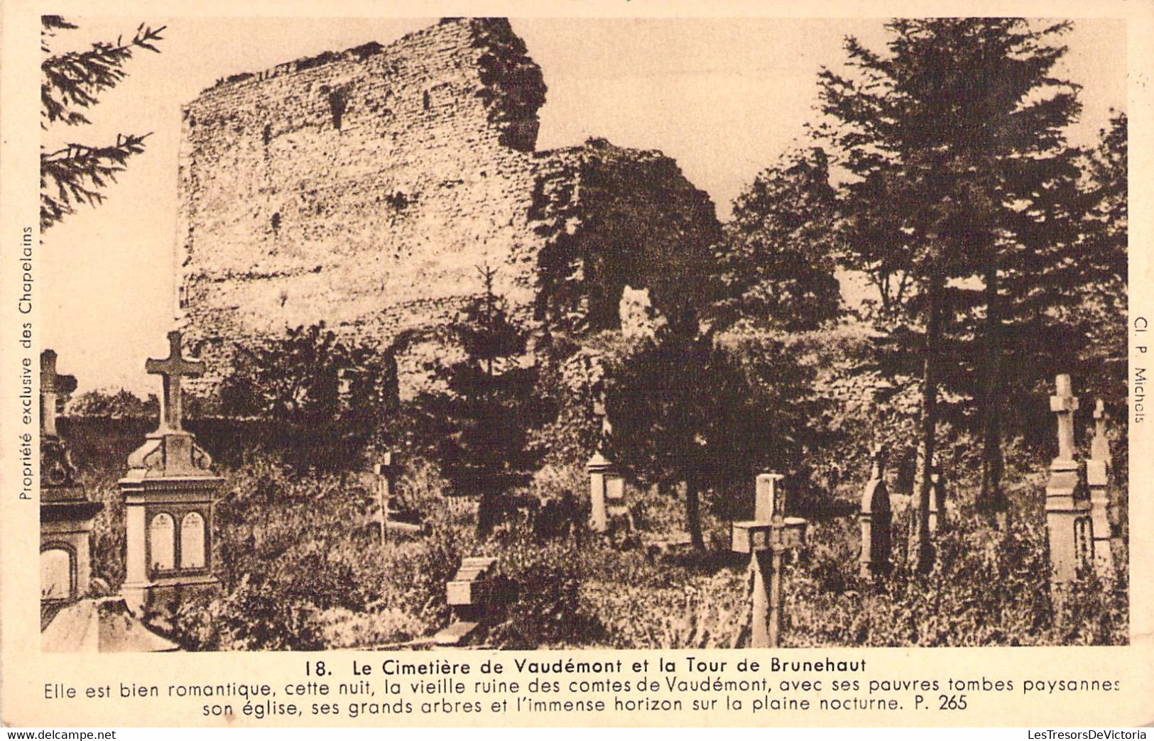 FRANCE - 54 - Vaudemont - Le Cimetière Et La Tour De Brunehaut - Carte Postale Ancienne - Autres & Non Classés