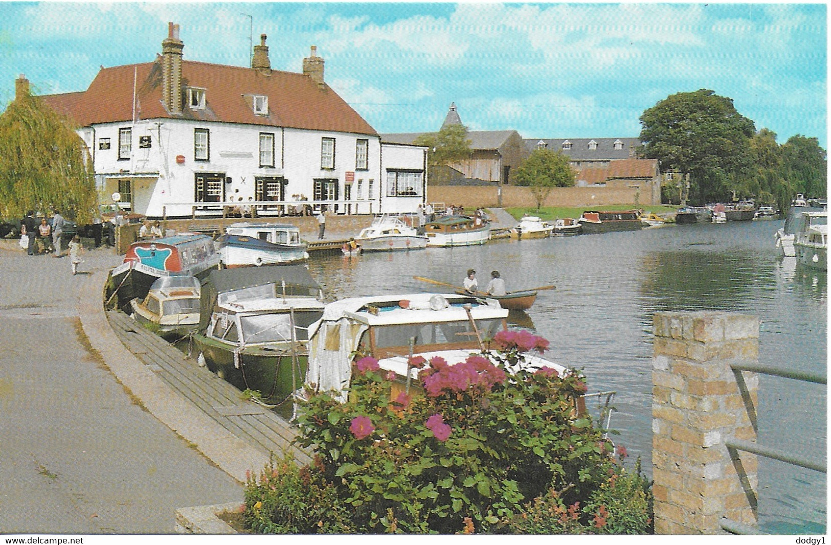 THE CUTTER INN, RIVER GREAT OUSE, ELY, CAMBRIDGESHIRE, ENGLAND. UNUSED POSTCARD   Ls1 - Ely