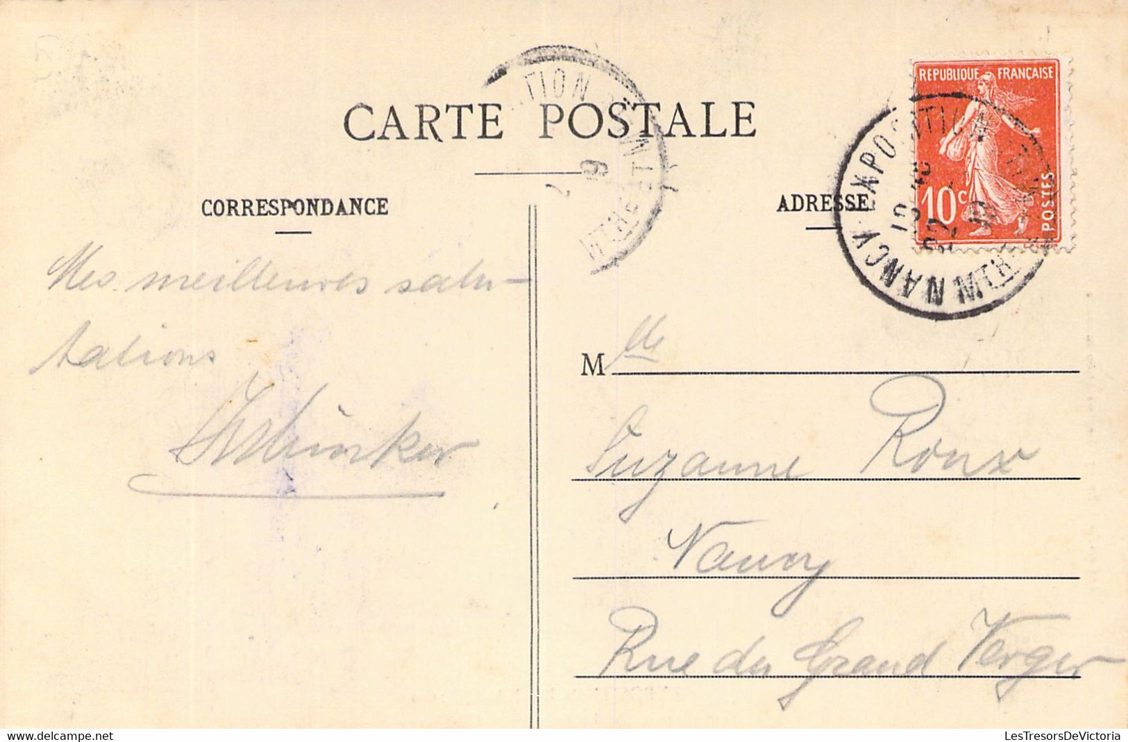 FRANCE - 54 - NANCY - Exposition De Nancy - Entrée De L'Hôpital De Campagne - Carte Postale Ancienne - Nancy