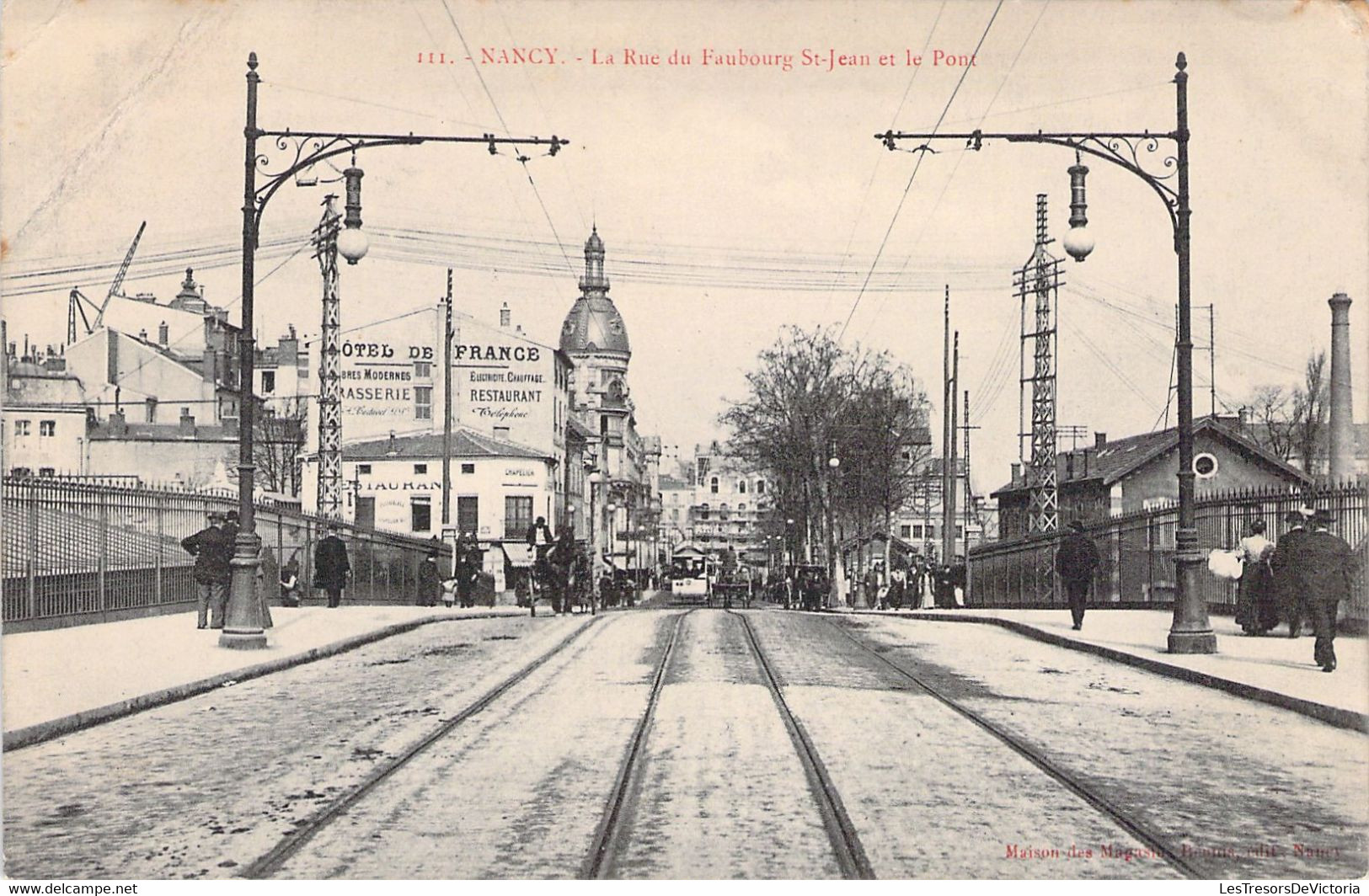 FRANCE - 54 - NANCY - La Rue Du Faubourg Saint Jean Et Le Pont - Carte Postale Ancienne - Nancy