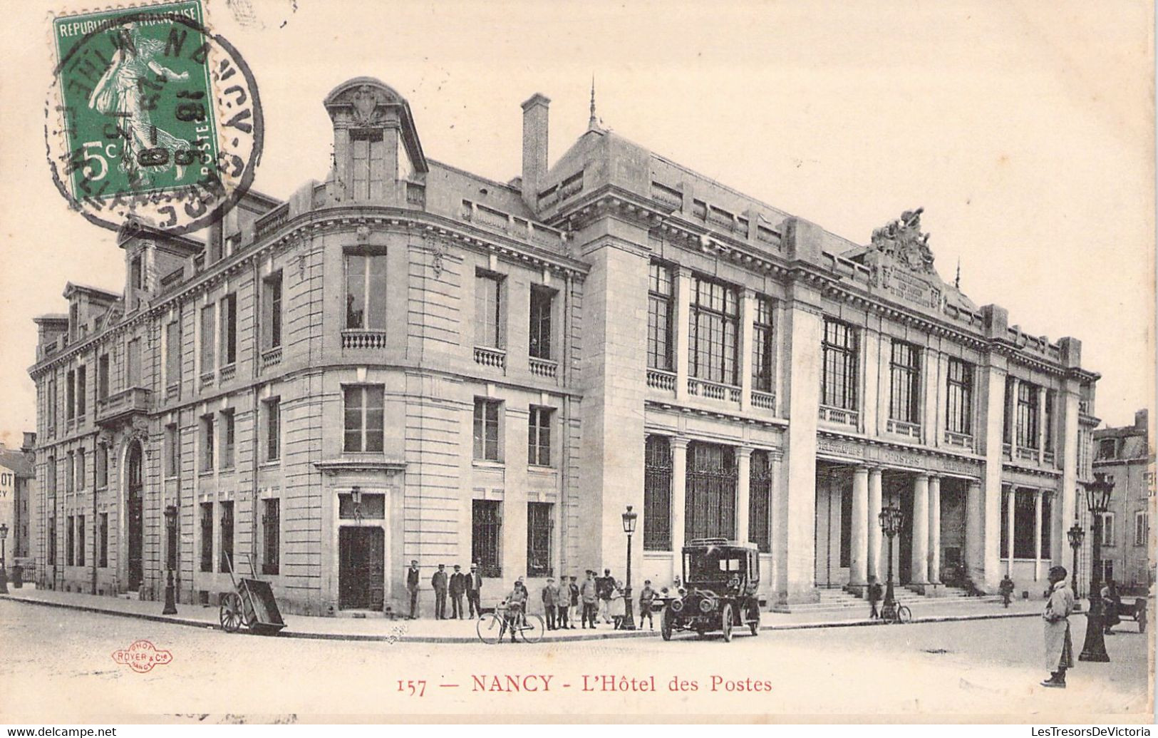 FRANCE - 54 - NANCY - L'Hôtel Des Postes - Voiture - Carte Postale Ancienne - Nancy