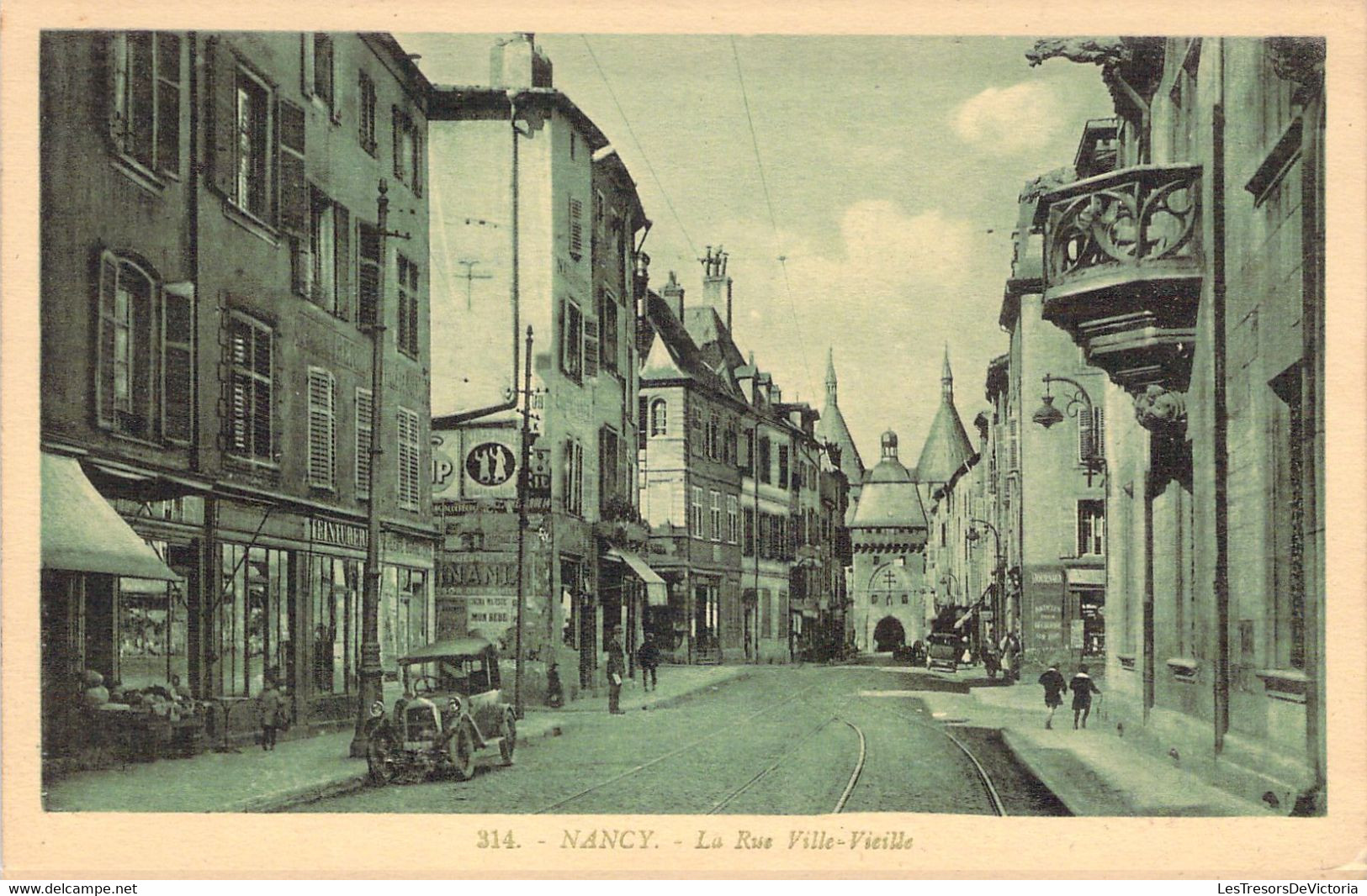 FRANCE - 54 - NANCY - La Rue Ville Vieille - Voiture  - Carte Postale Ancienne - Nancy