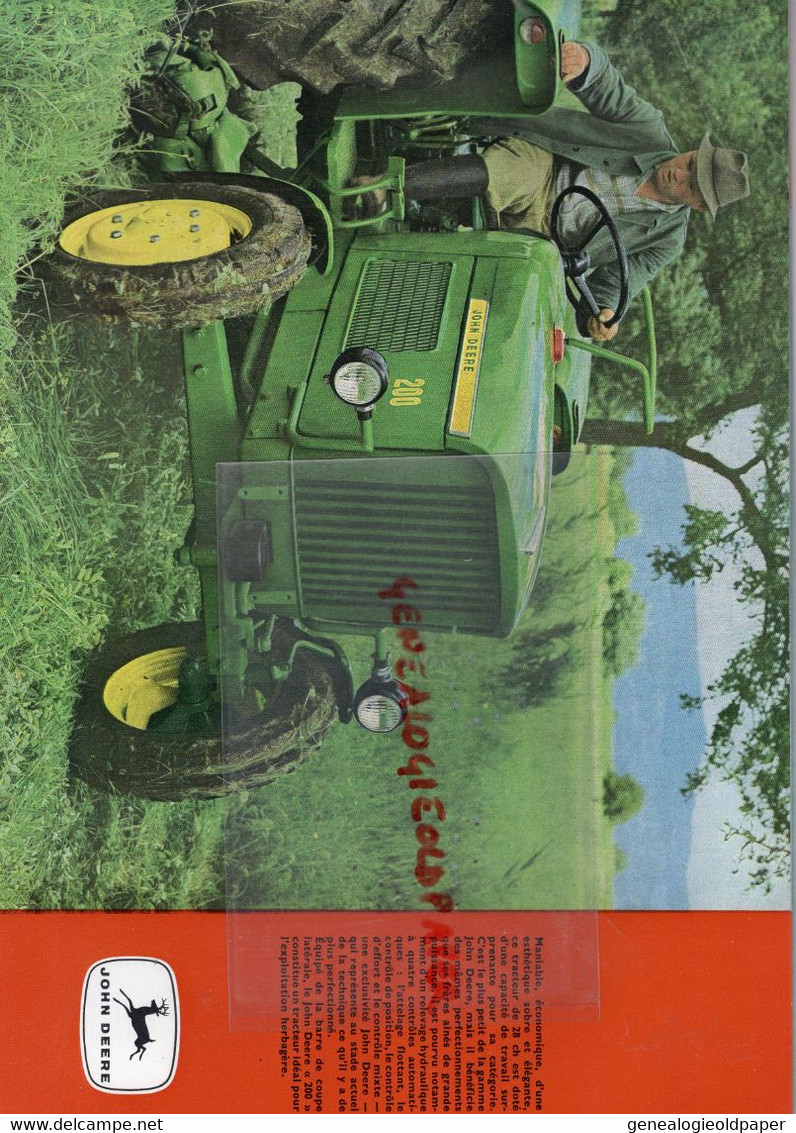 45- FLEURY LES AUBRAIS-RARE CATALOGUE JOHN DEERE- TRACTEURS  TRACTEUR DE 28 A 143 CH-AGRICULTURE-MACHINE AGRICOLE - Landwirtschaft