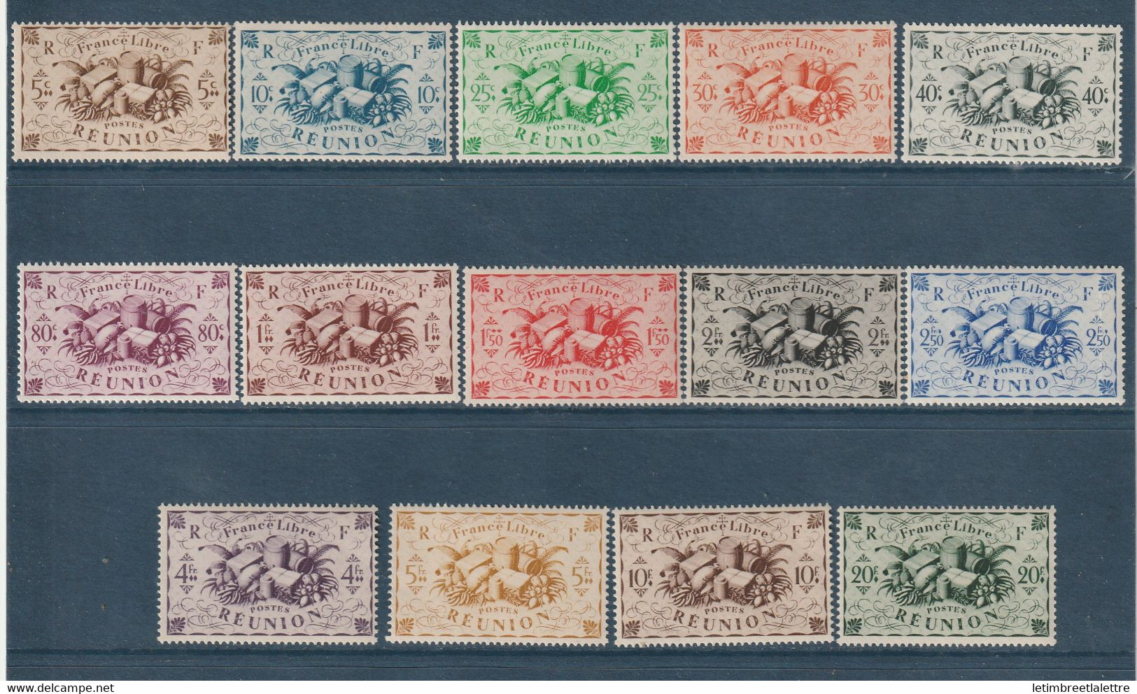 Réunion - YT N° 233 à 246 - Neuf Sans Charnière - 1943 - Nuevos