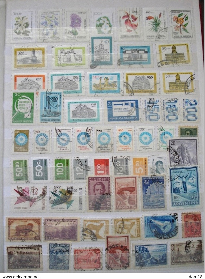 ARGENTINE LOT 120 TIMBRES **/*/o DIVERS VOIR 7 PHOTOS - Collections, Lots & Series