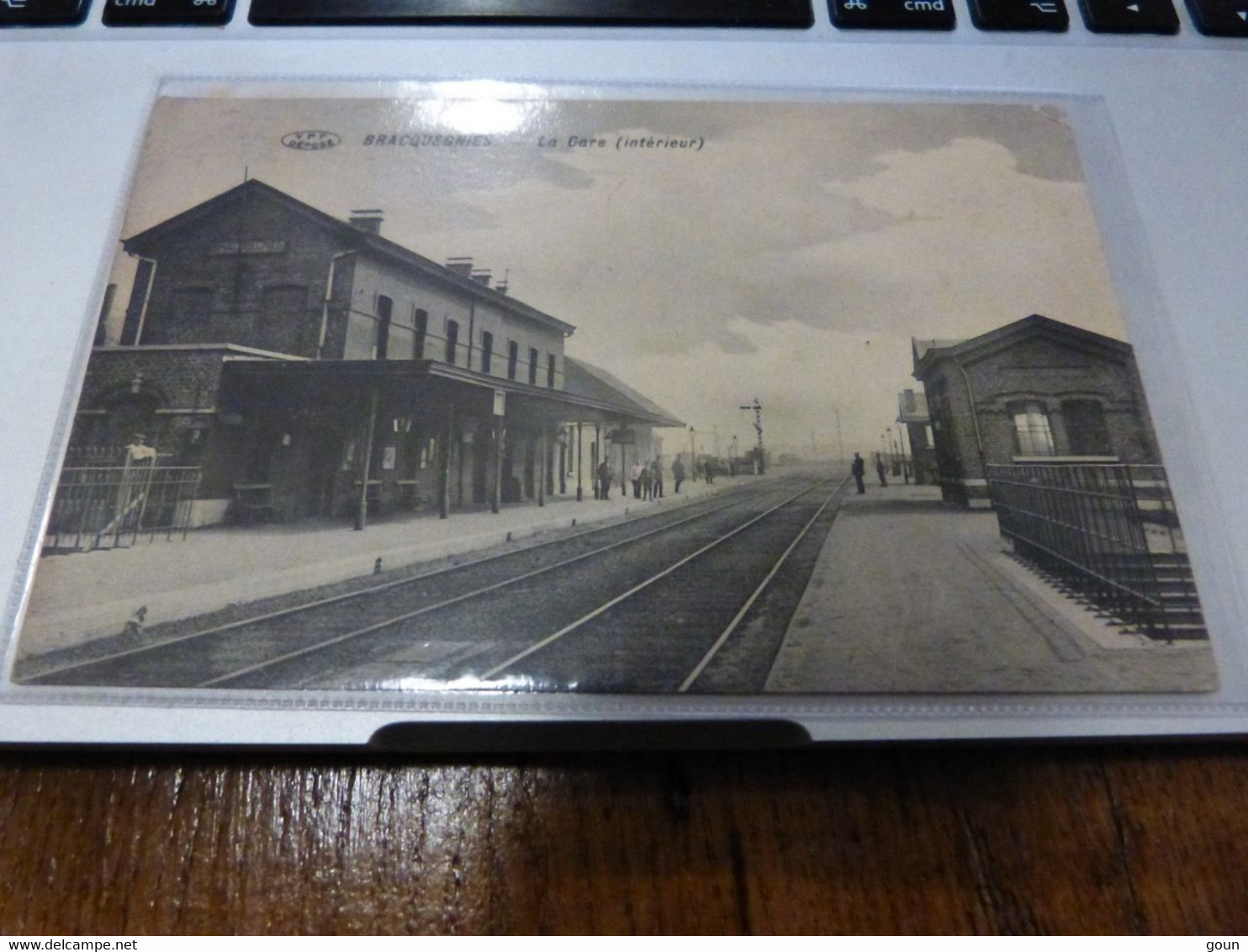 Cpa Bracquegnies La Gare - La Louvière