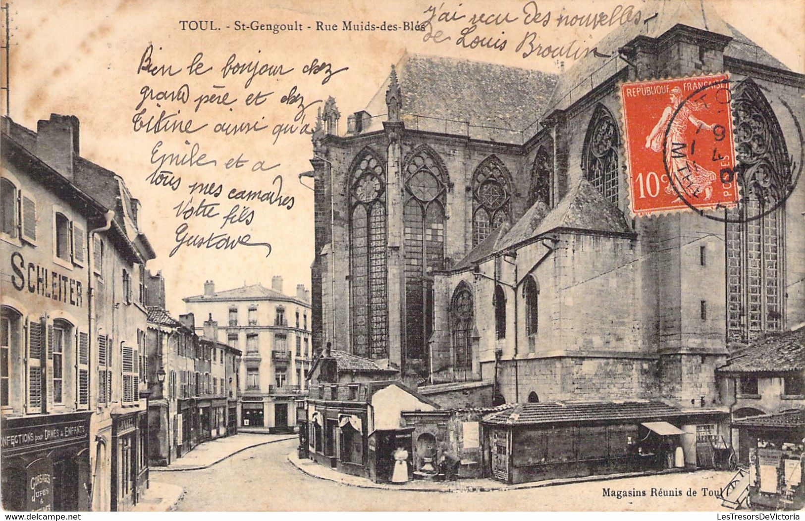 FRANCE - 54 - TOUL - St Gengoult - Rue Muids Des Blés  - Carte Postale Ancienne - Toul