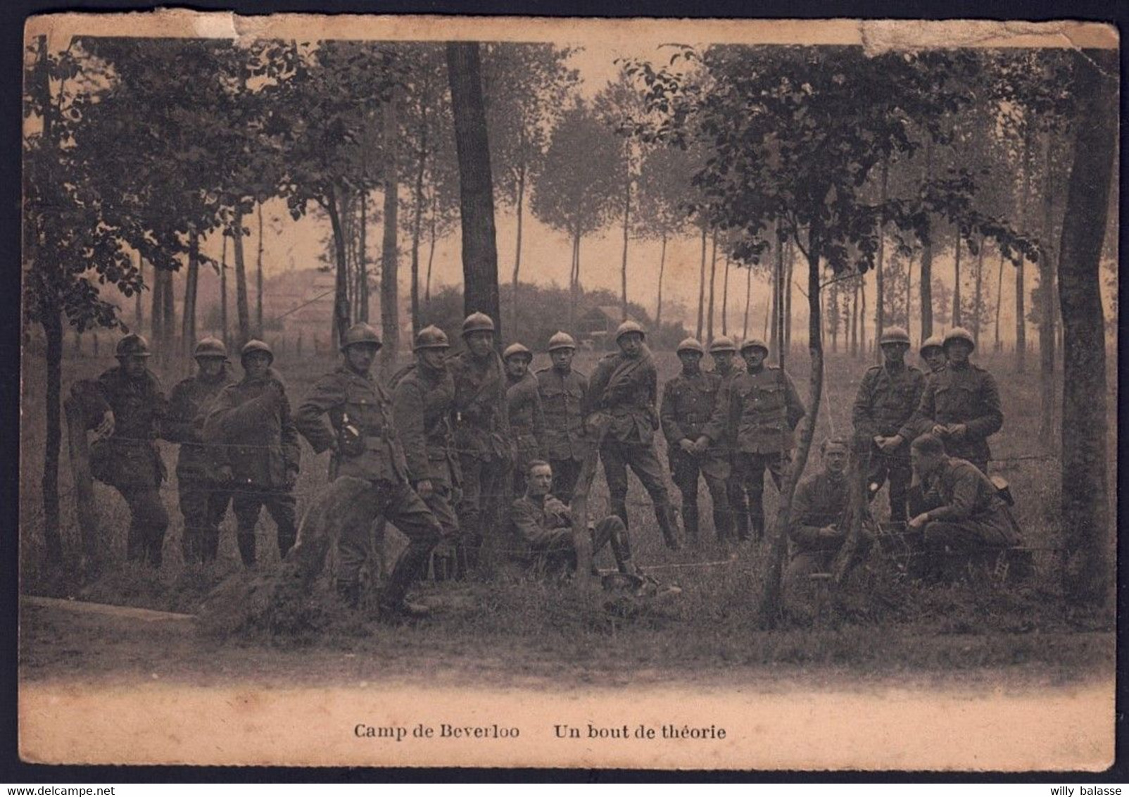 +++ CPA - CAMP DE BEVERLOO - LEOPOLDSBURG - "Un Bout De Théorie "- Militaires // - Leopoldsburg (Camp De Beverloo)