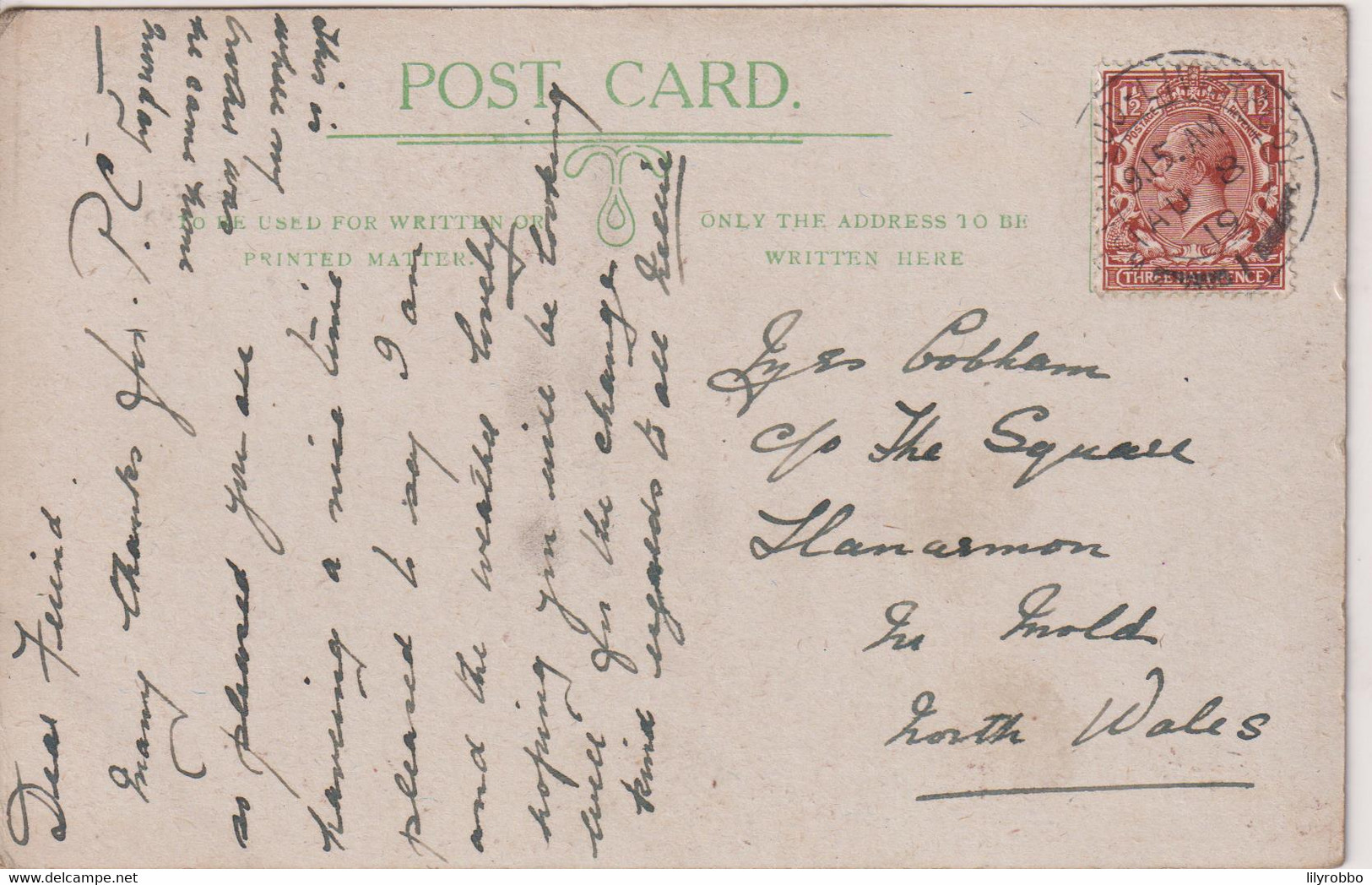 SIERRA LEONE - York Peninsula - UK Postmark 1919 - Good Animation Etc - Sierra Leone