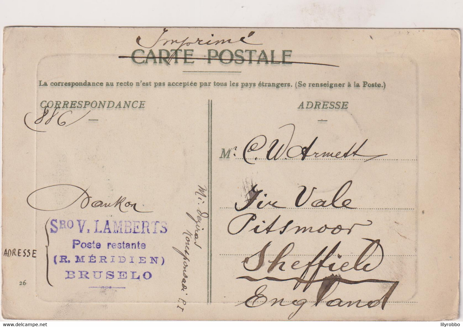 BELGIUM - Bruxelles Grand'place - Good Postmark 1911 - Places, Squares