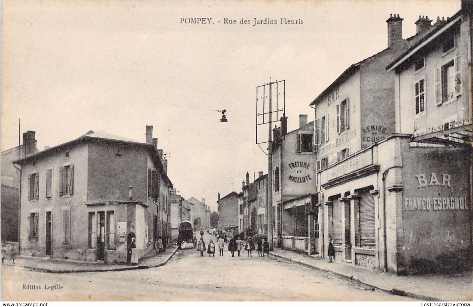 FRANCE - 54 - POMPEY - Rue Des Jardins Fleuris - Edition Legille - Carte Postale Ancienne - Autres & Non Classés