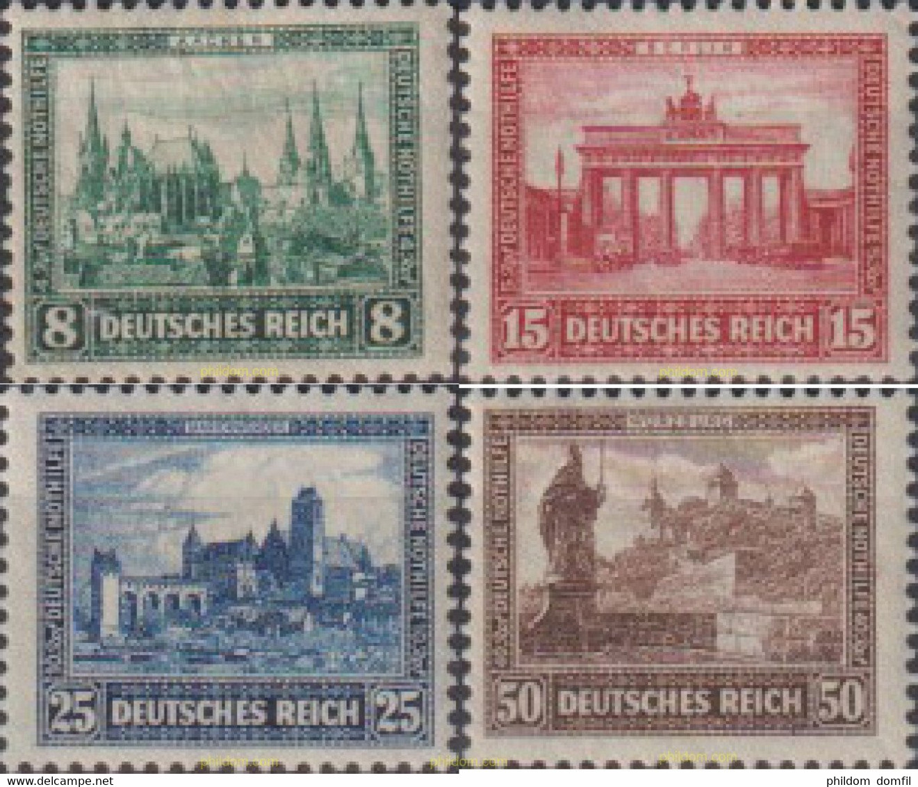 689410 MNH ALEMANIA 1930 EDIFICIOS - Châteaux