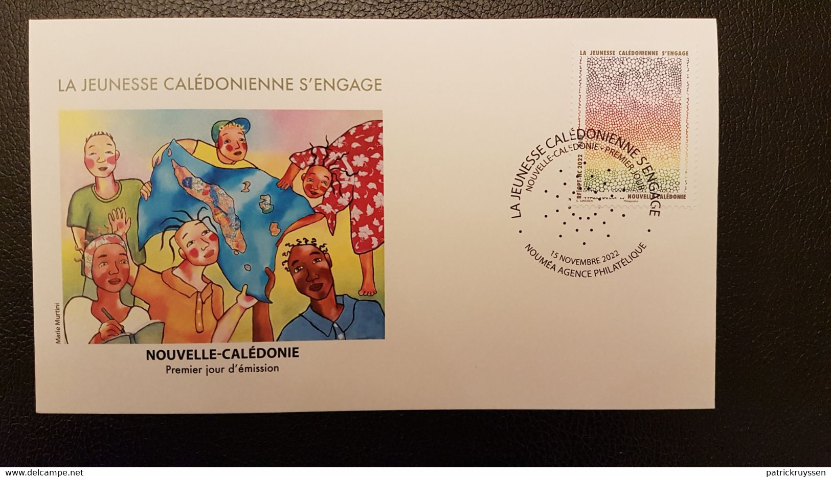 Caledonia 2022 Caledonie Caledonian Youth Get Involved Stylized Stamp 1v FDC PJ - Nuovi