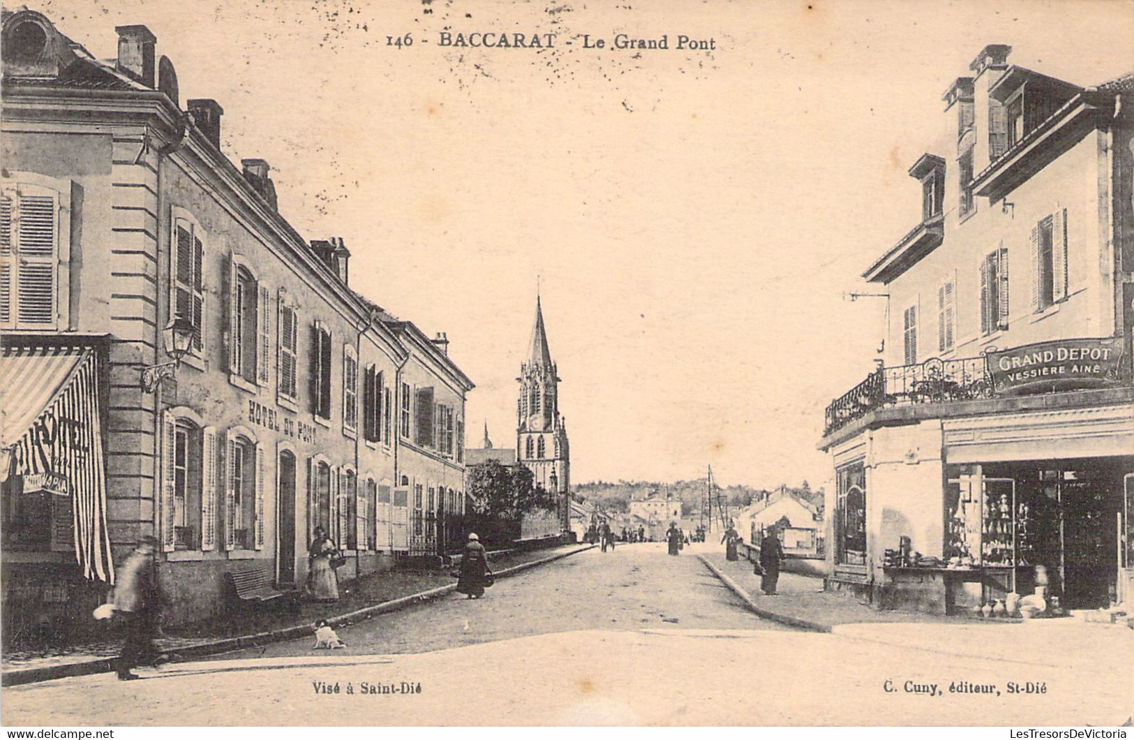 FRANCE - 54 - BACCARAT - Le Grand Pont - Cuny éditeur - Carte Postale Ancienne - Baccarat