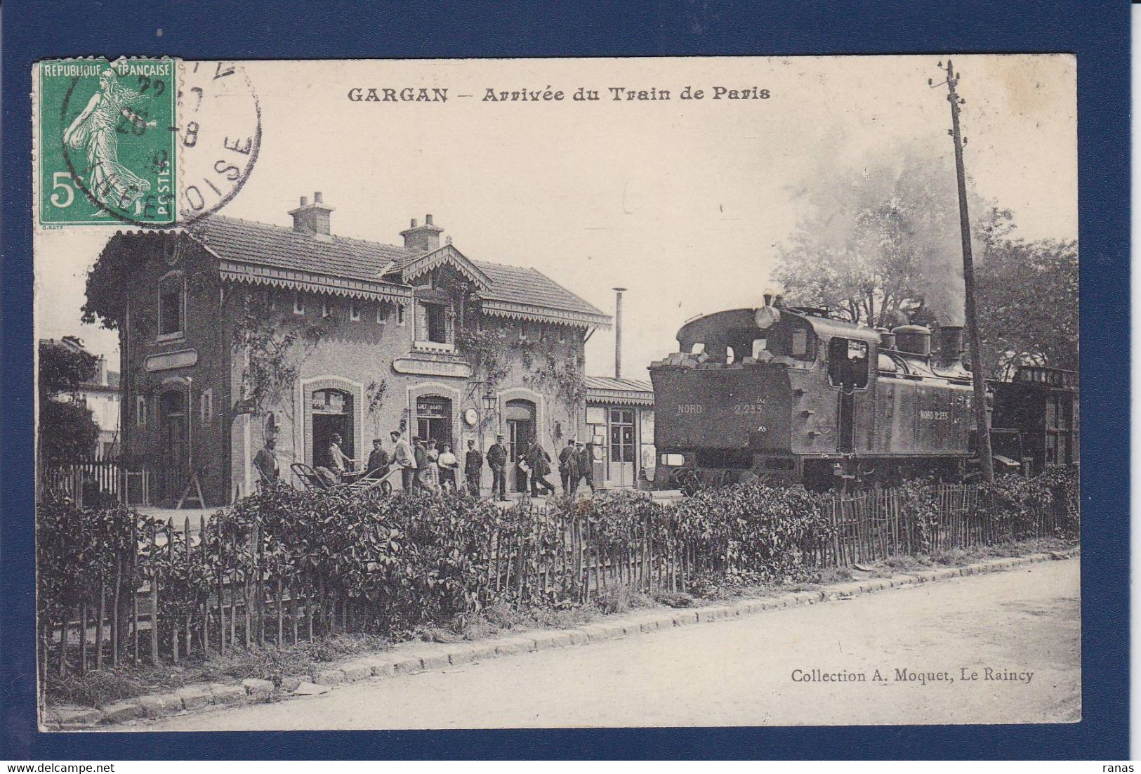 CPA [93] Seine Saint Denis > Gargan Gare Station Train Chemin De Fer - Other & Unclassified