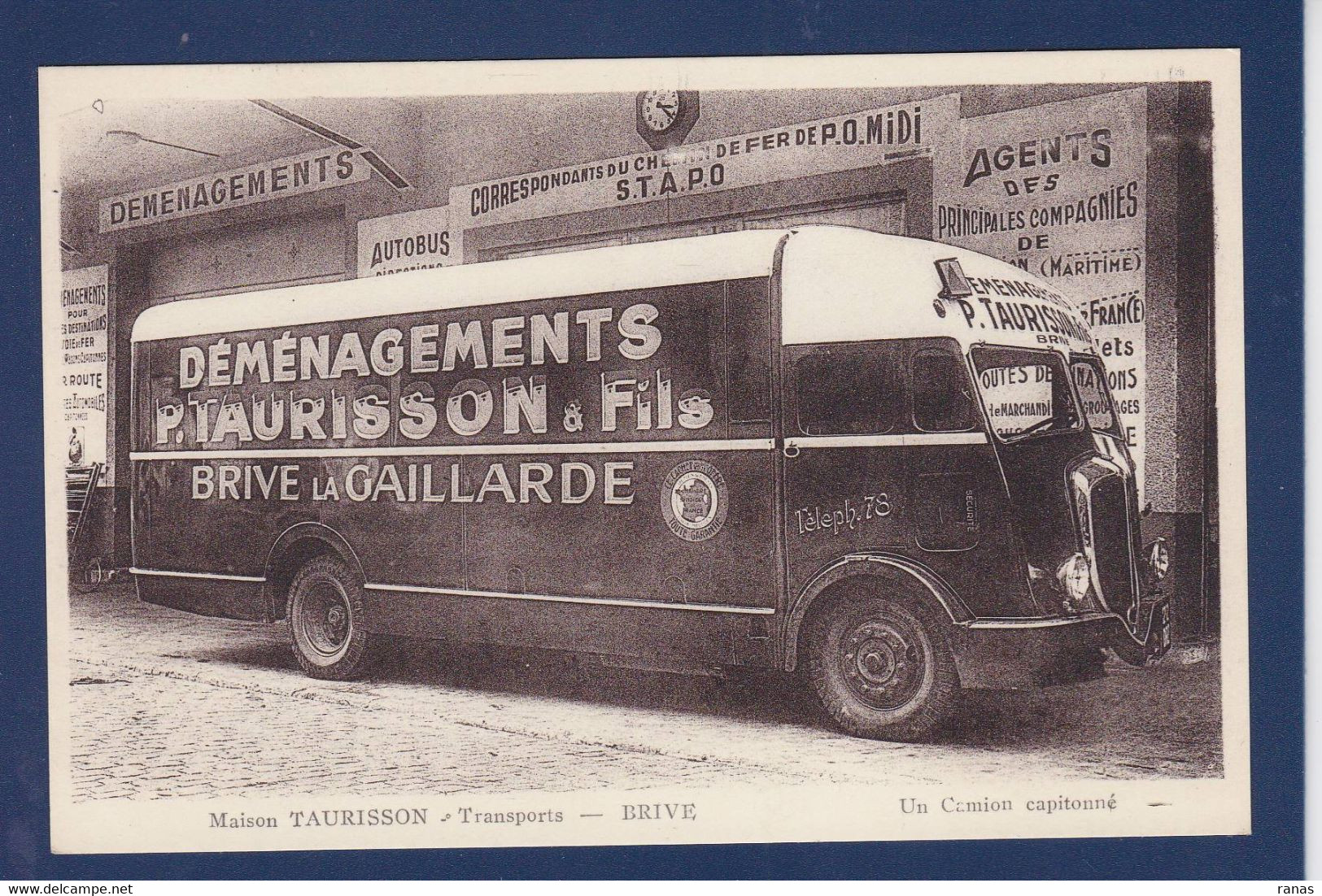 CPA [19] Corrèze > Brive La Gaillarde Camion Transport Déménagement - Brive La Gaillarde