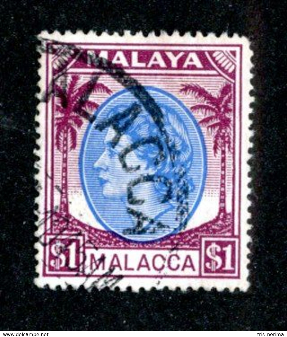 389 BCx Malacca 1954 Scott 66 Used ( All Offers 20% Off! ) - Malacca