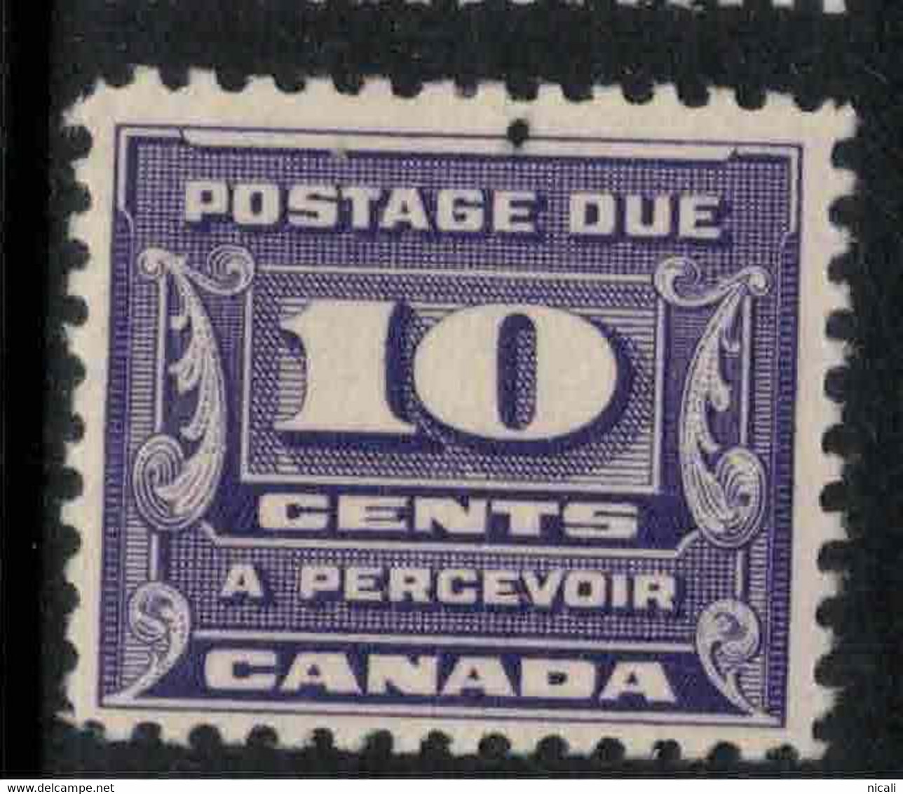 CANADA 1933 10c Violet Postage Due SG D17 UNHM #BDP2 - Impuestos