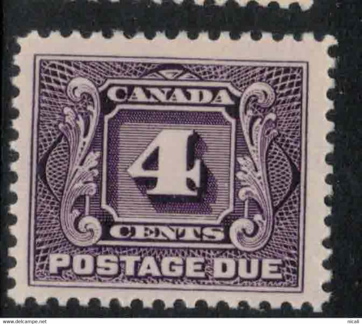 CANADA 1906 4c Violet Postage Due SG D5 HM #BDP1 - Segnatasse