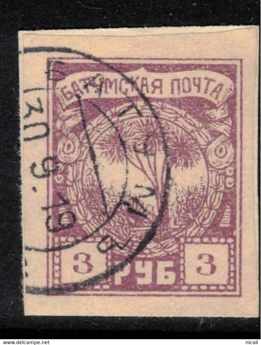 BATUM 1919 3r Violet SG 5 U #BEZ2 - Batum (1919-1920)