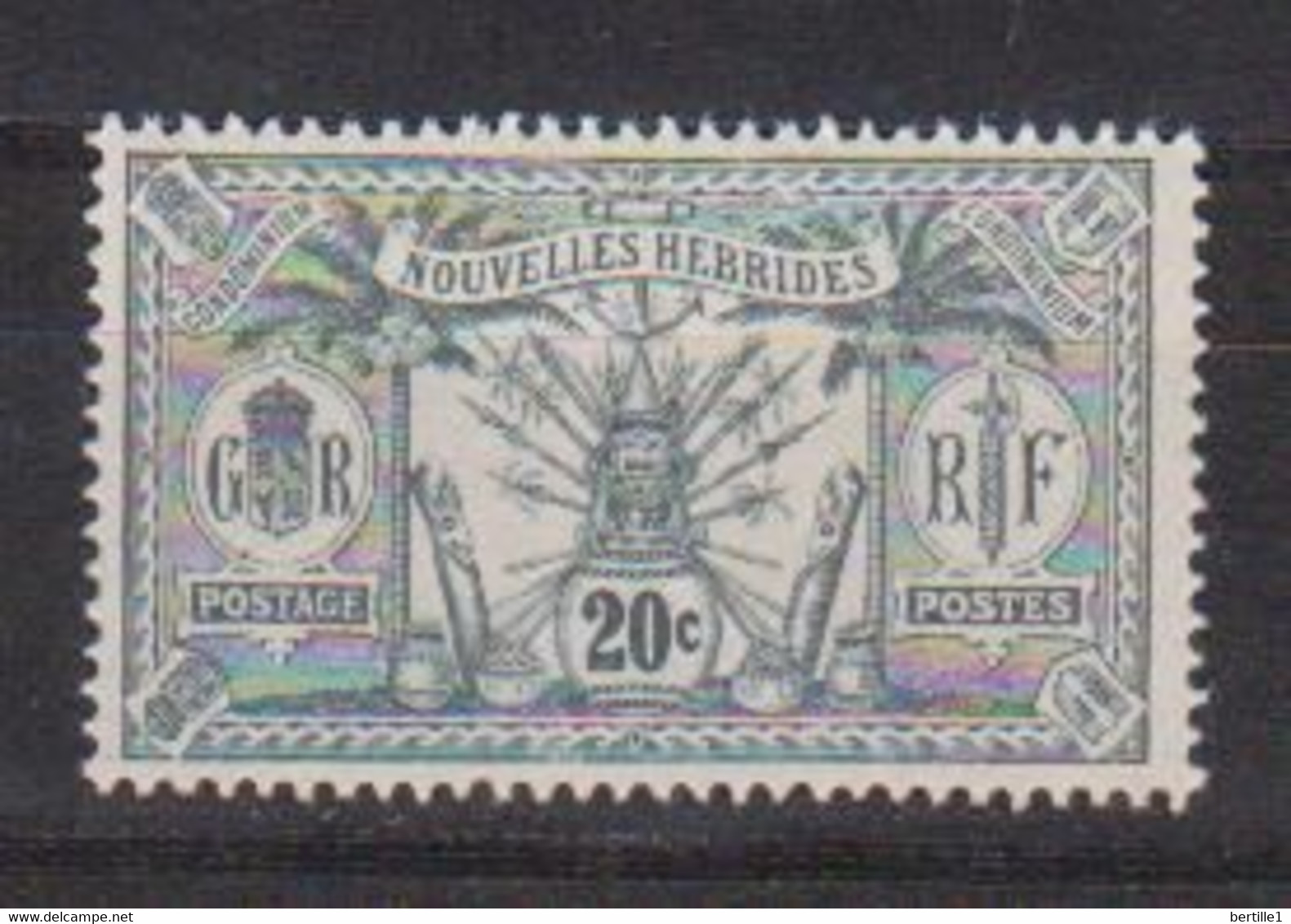 NOUVELLES HEBRIDES    N°  YVERT  40 NEUF AVEC CHARNIERES  ( CH 3/12 ) - Unused Stamps