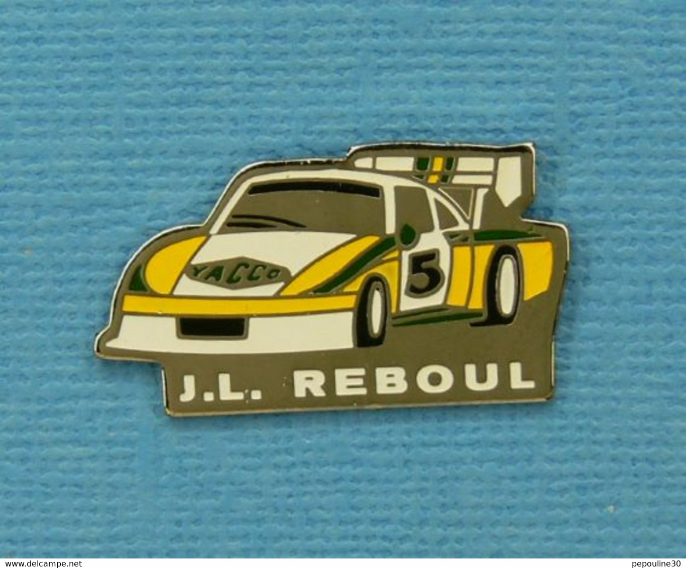 1 PIN'S //  ** PORSCHE 935T / J.L. REBOUL / COURSE DE CÔTE / PUB YACCO ** - Porsche