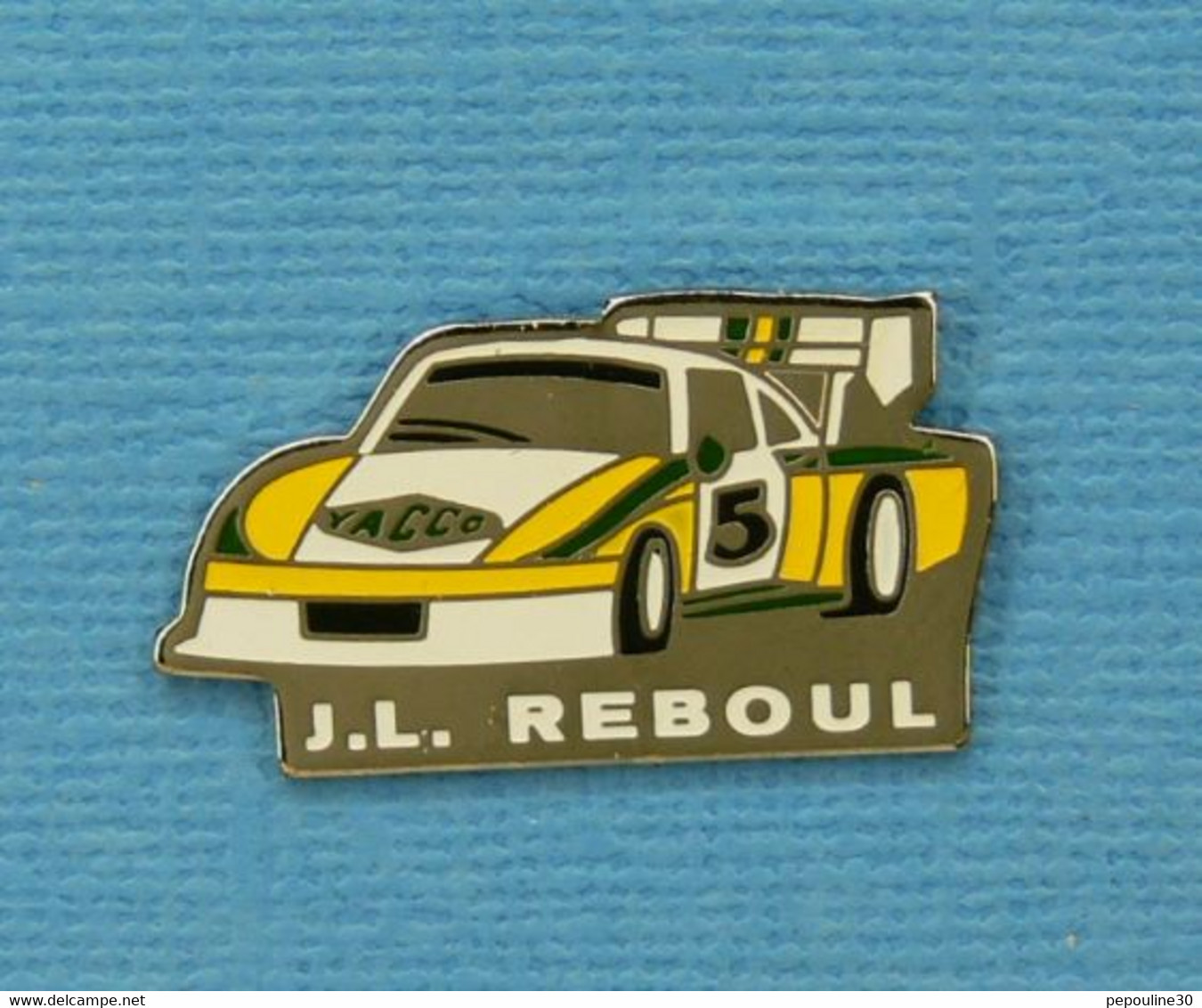 1 PIN'S //  ** PORSCHE 935T / J.L. REBOUL / COURSE DE CÔTE / PUB YACCO ** - Porsche