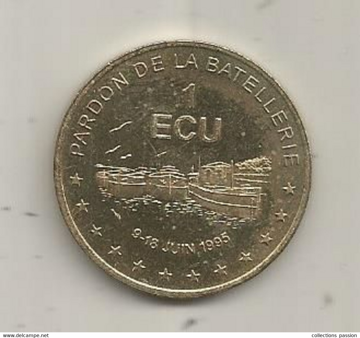 JC, Euros Des Villes, 1 écu De CONFLANS SAINTE HONORINE , Pardon De La Batellerie,  2 Scans - Euro Der Städte