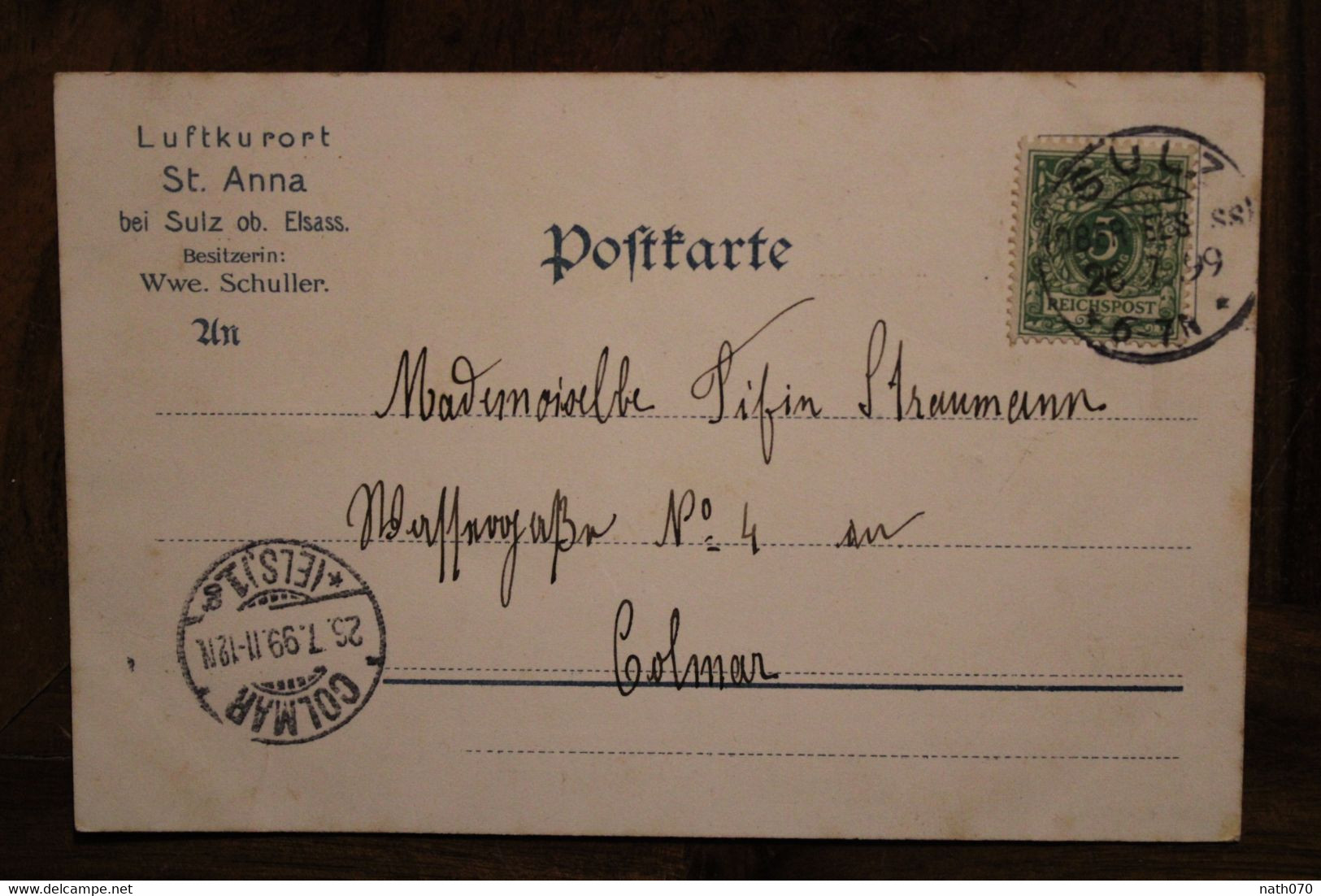 AK 1899 Cpa Gruss Aus Gruß St Anna Deutsches Reich Litho Elsass Thierenbach Sulz - Other & Unclassified