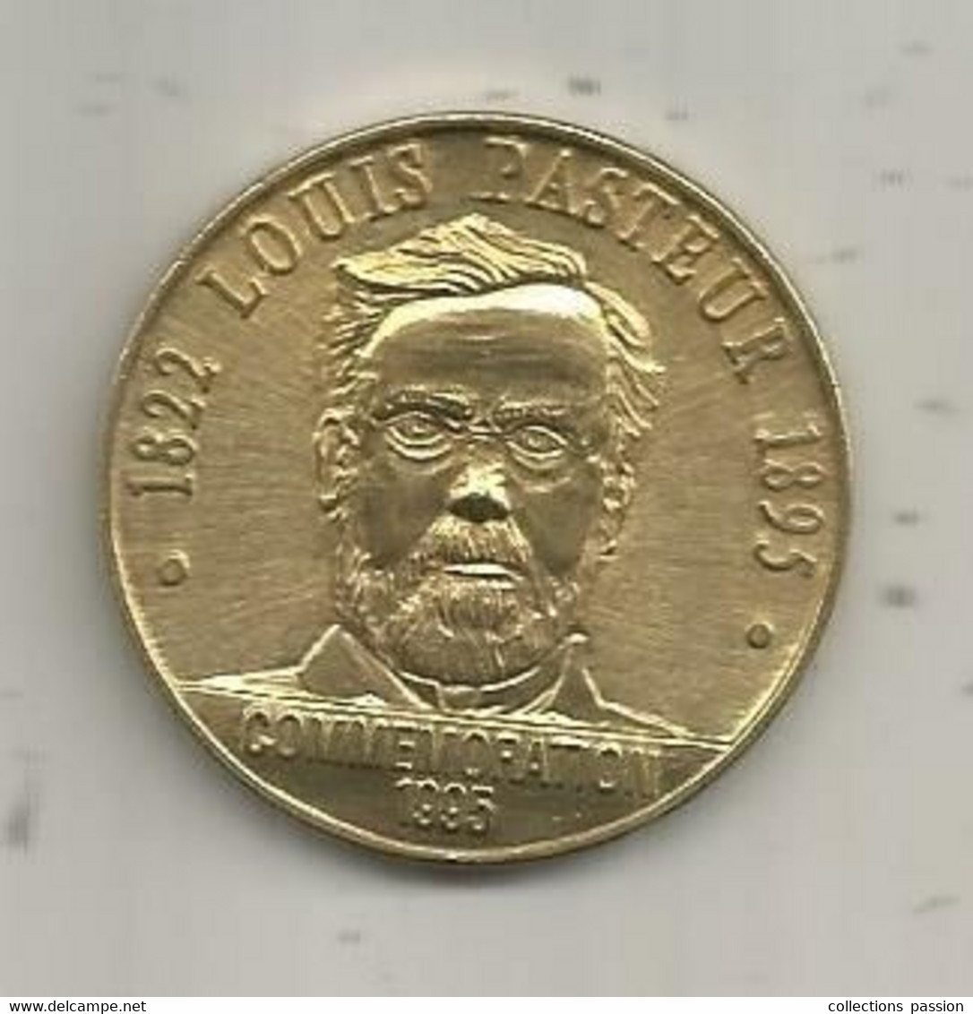 JC, Euros Des Villes, 3 écus De DOLE, Jura , LOUIS PASTEUR,  Commémoration 1995,  2 Scans - Euro Van De Steden