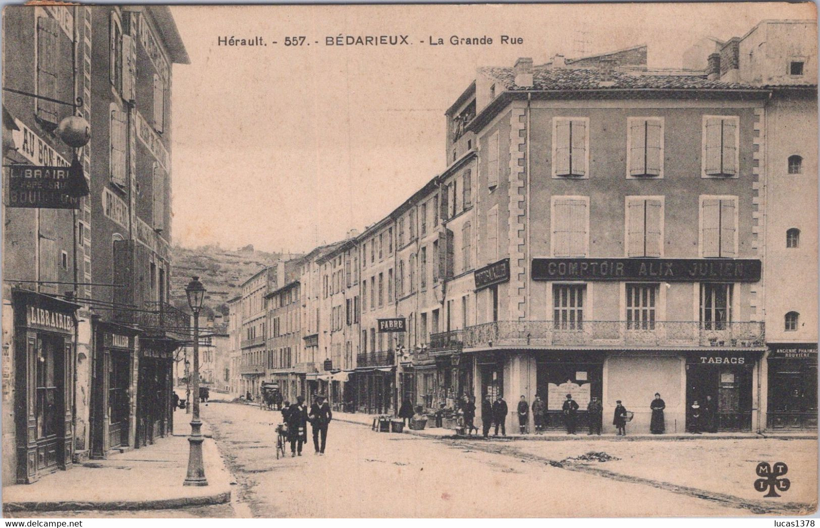 34 / BEDARIEUX / LA GRANDE RUE / MTIL 557 - Bedarieux