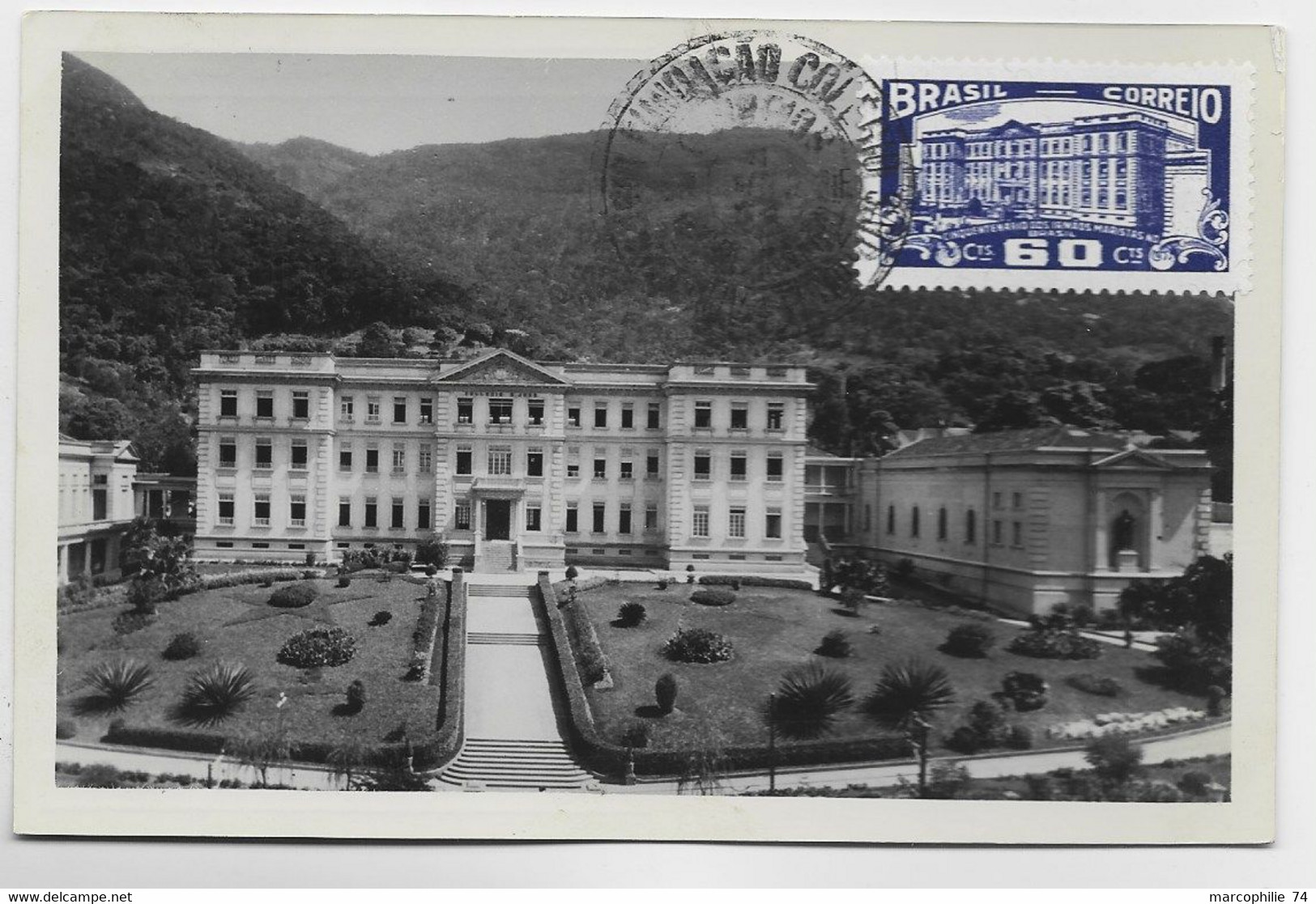 BRASIL BRESIL  CARTE MAXIMUM 60 CTS COLEGIO SAO JOSE - Cartes-maximum