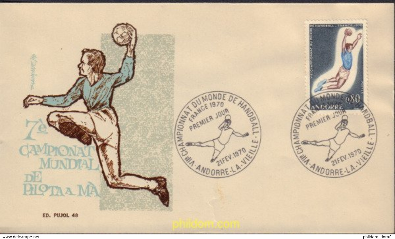 376069 MNH ANDORRA. Admón Francesa 1970 CAMPEONATOS DEL MUNDO DE CANOA-KAYAK EN BOURG-SAN MAURICIO - Collezioni