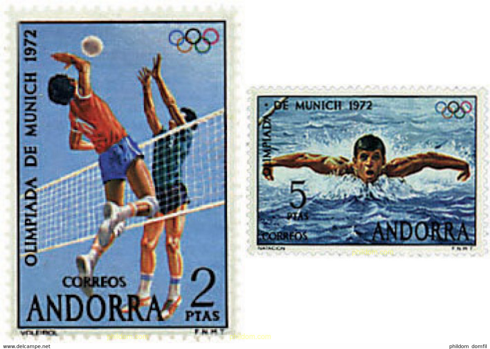 65241 MNH ANDORRA. Admón Española 1972 20 JUEGOS OLIMPICOS VERANO MUNICH 1972 - Gebruikt