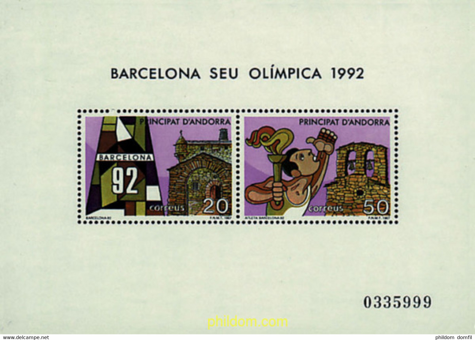 65247 MNH ANDORRA. Admón Española 1987 25 JUEGOS OLIMPICOS VERANO BARCELONA 1992 - Used Stamps