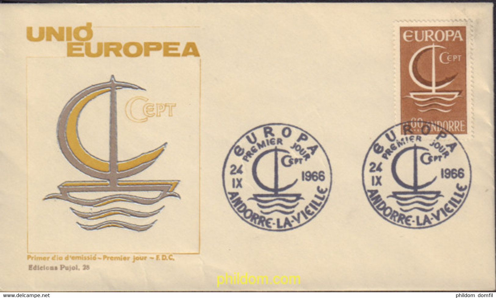 582142 MNH ANDORRA. Admón Francesa 1966 EUROPA CEPT. FRATERNIDAD Y COOPERACION - Collections