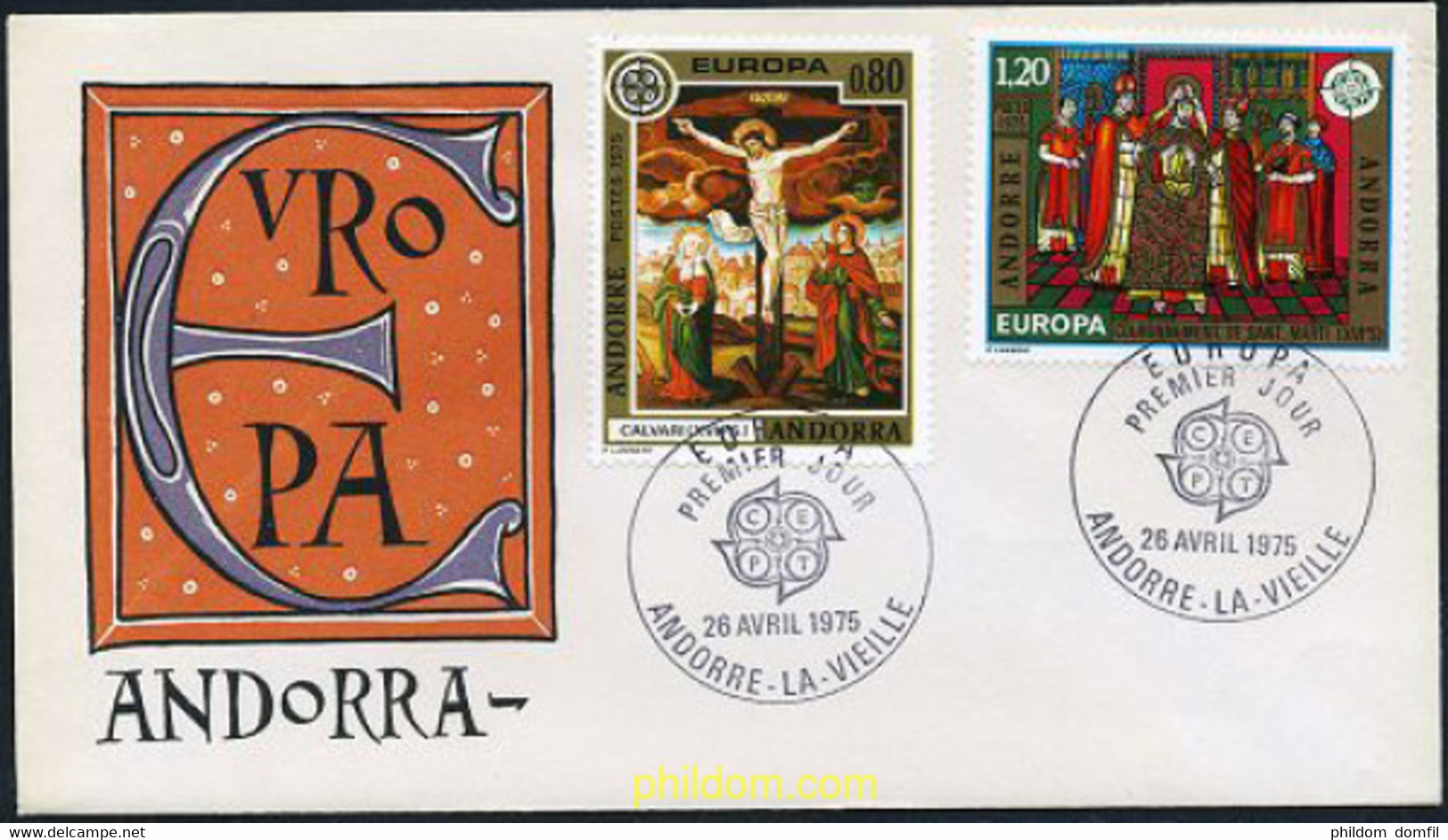 23728 MNH ANDORRA. Admón Francesa 1975 EUROPA CEPT. PINTURAS - Collections