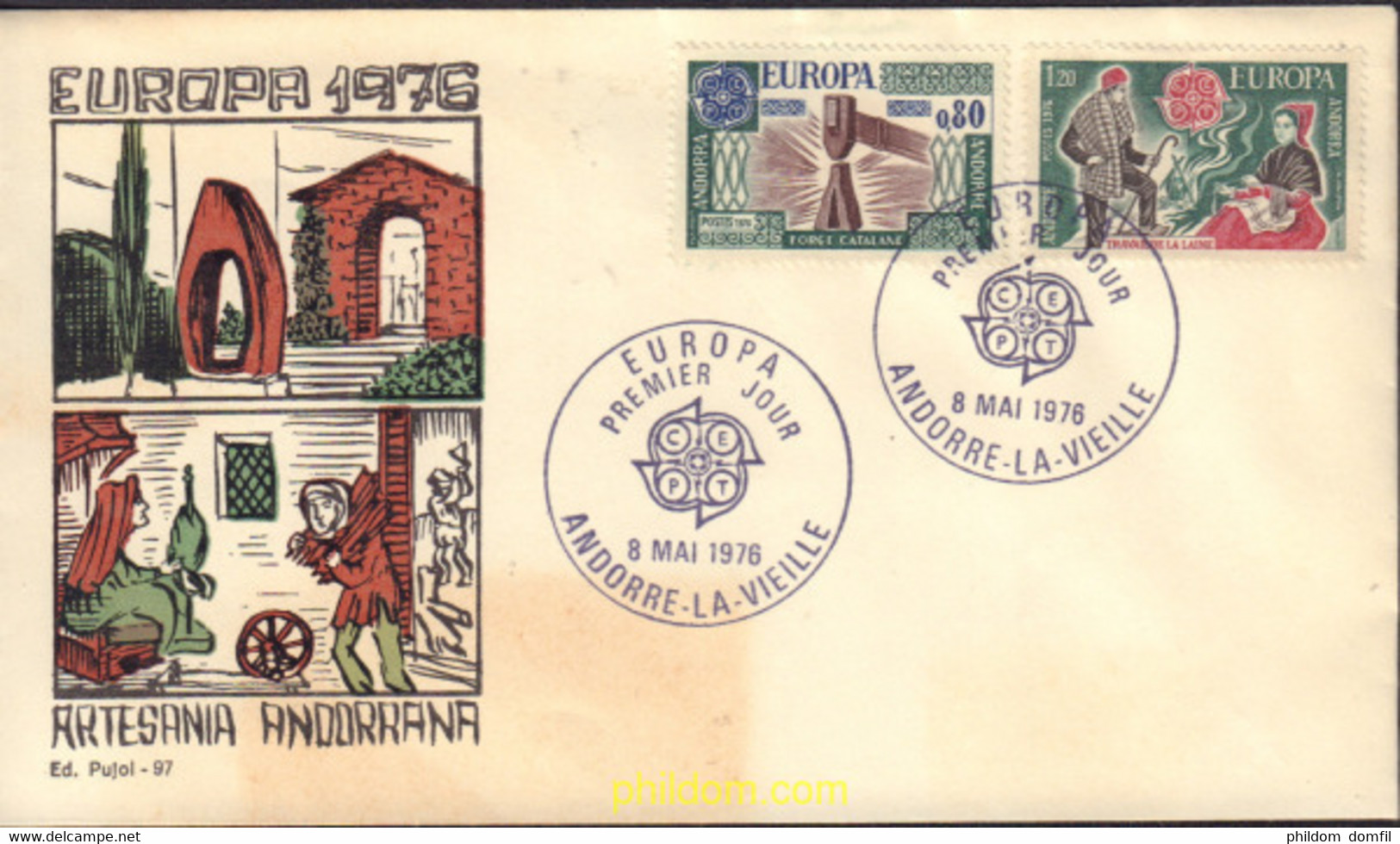 578212 MNH ANDORRA. Admón Francesa 1976 EUROPA CEPT 1976 - ARTESANIA - Verzamelingen