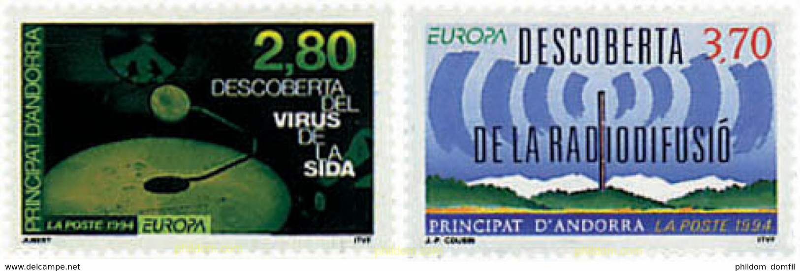62878 MNH ANDORRA. Admón Francesa 1994 EUROPA CEPT. GRANDES DESCUBRIMIENTOS - Verzamelingen