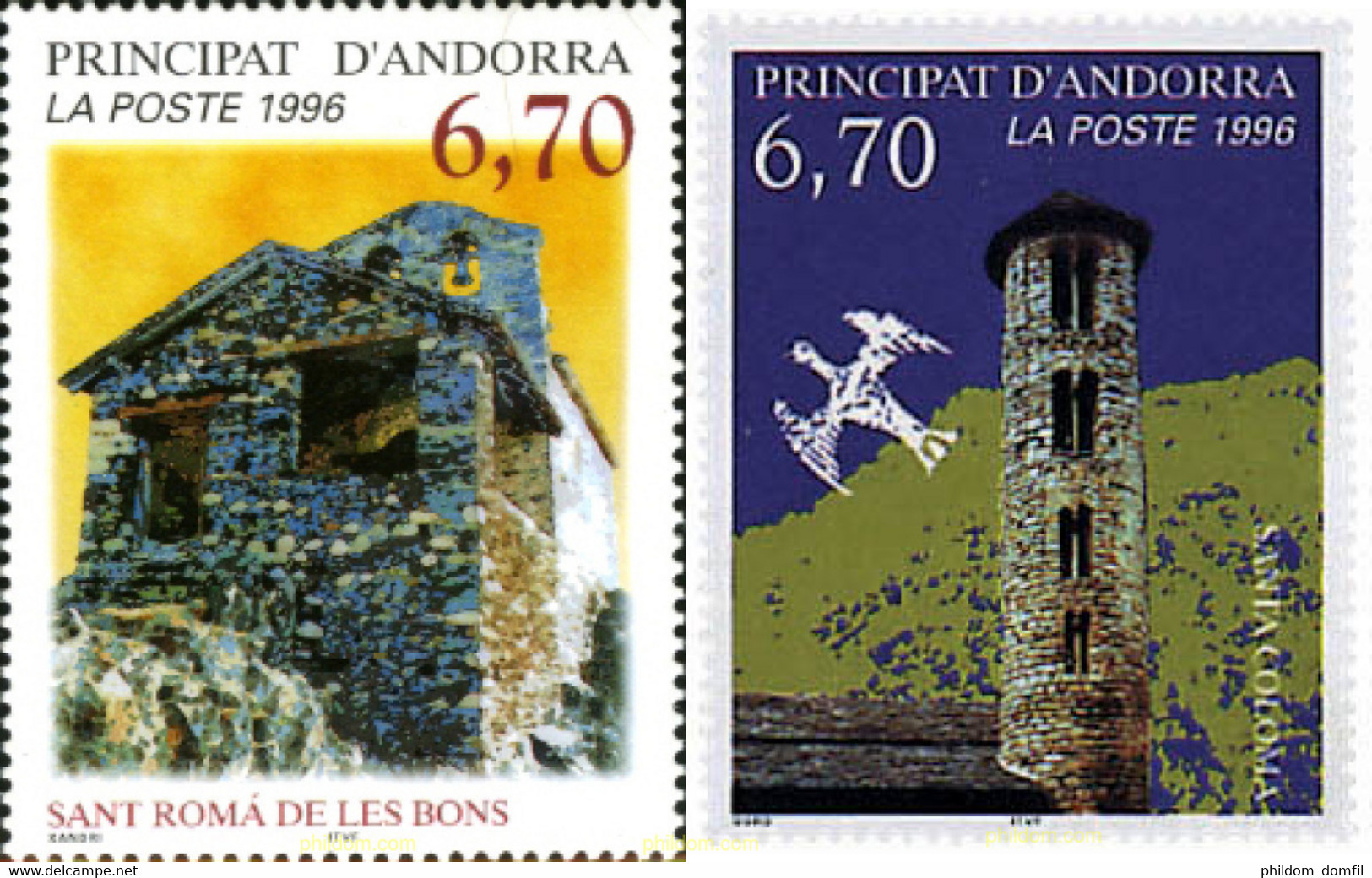 65227 MNH ANDORRA. Admón Francesa 1996 TURISMO. CAPILLAS ROMANICAS - Collections