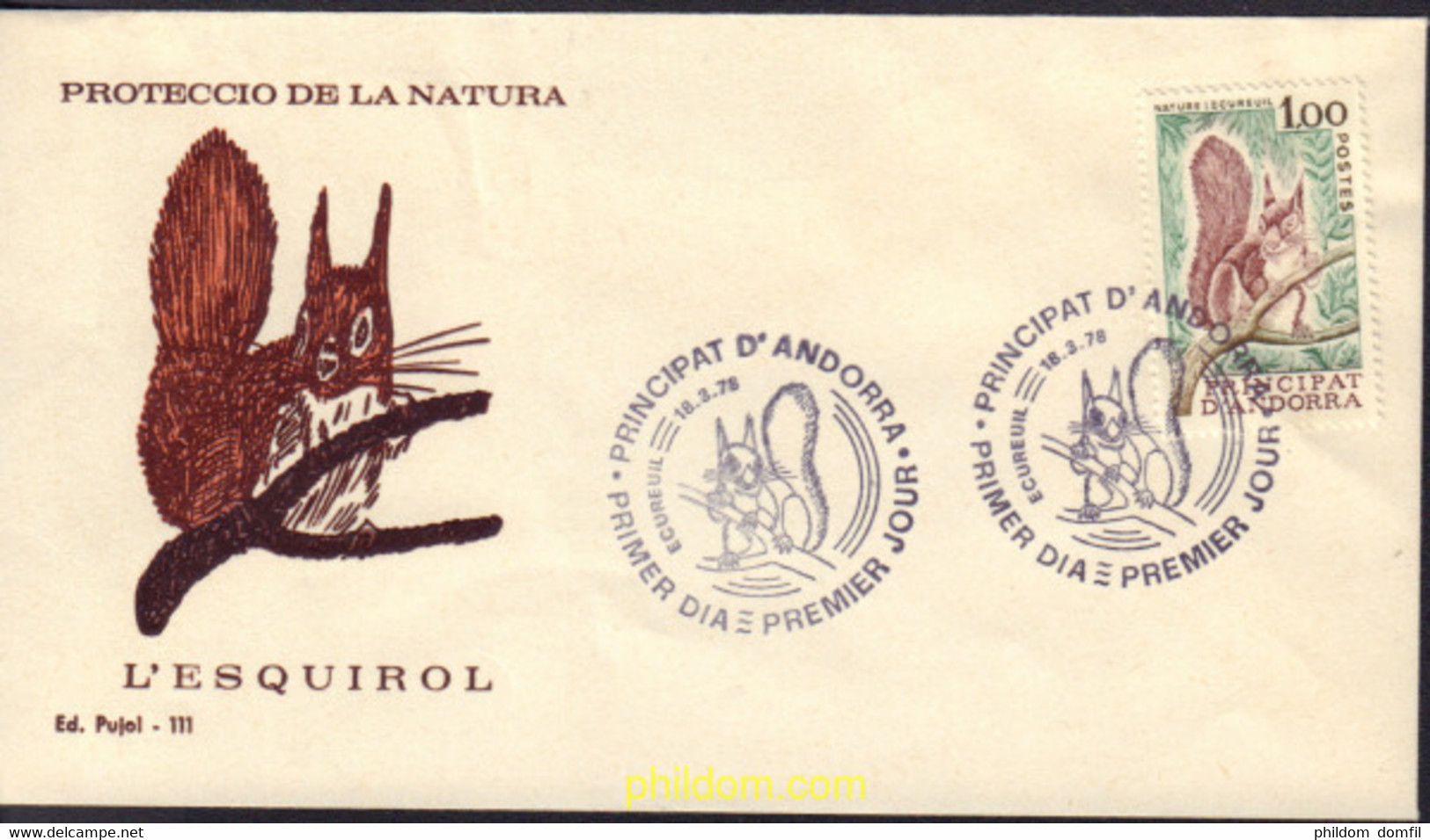 583049 MNH ANDORRA. Admón Francesa 1978 PROTECCION DE LA NATURALEZA - Collezioni