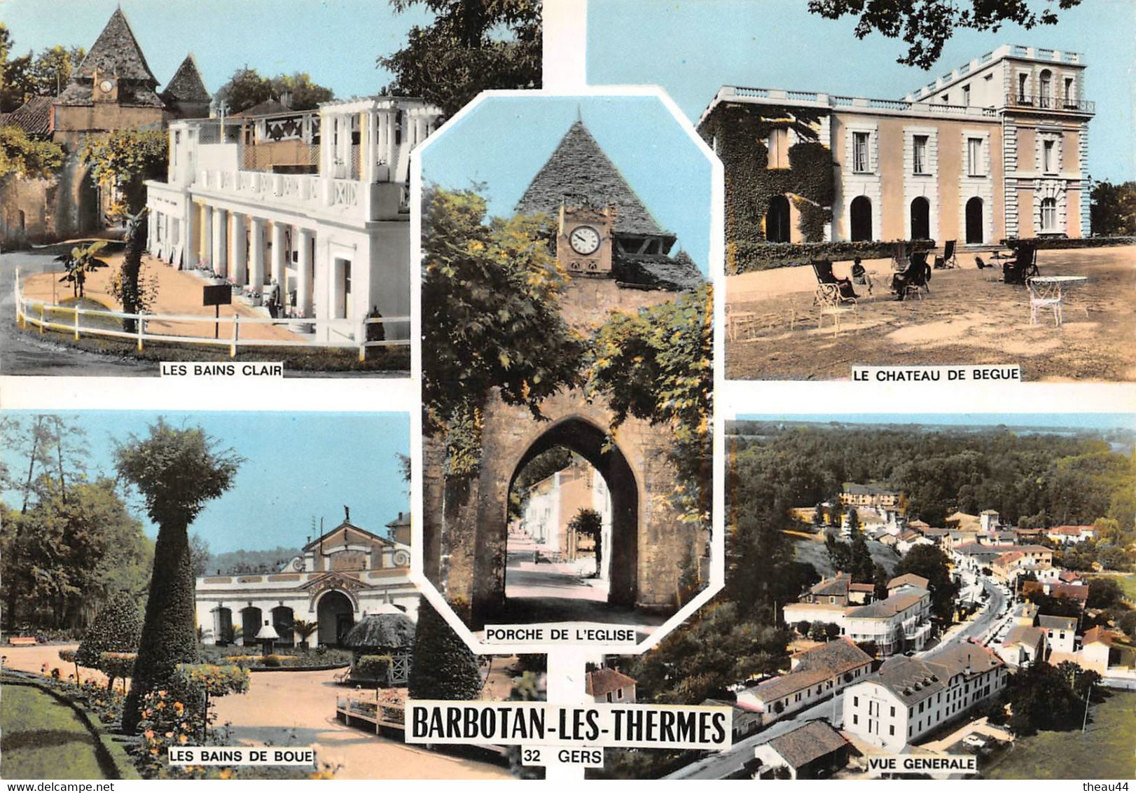 BARBOTAN-les-THERMES  - Lot De 2 Cartes  -  Le Syndicat D'Initiative Et Avenue De Cazauban - Multivues - Barbotan