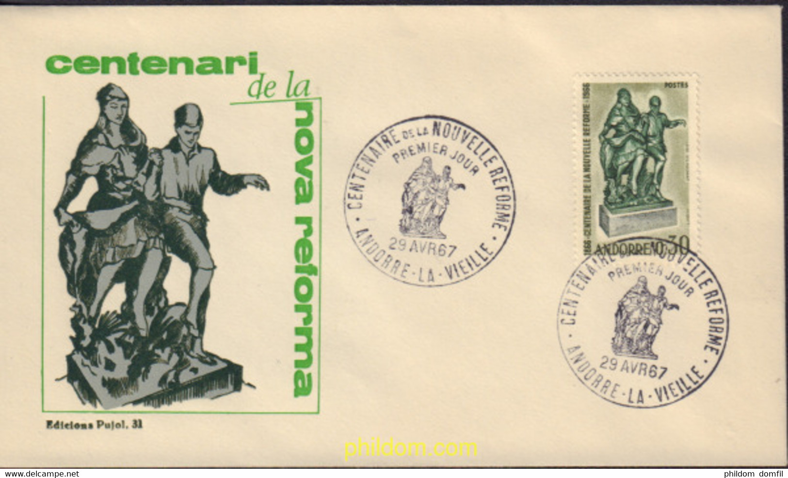 404681 MNH ANDORRA. Admón Francesa 1967 CENTENARIO DE LA REFORMA ADMINISTRATIVA - Verzamelingen