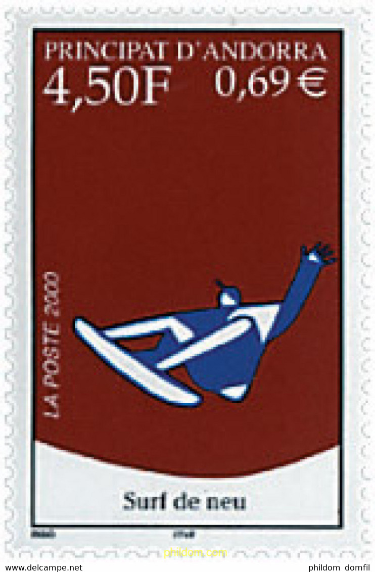 49653 MNH ANDORRA. Admón Francesa 2000 DEPORTES DE NIEVE - Verzamelingen