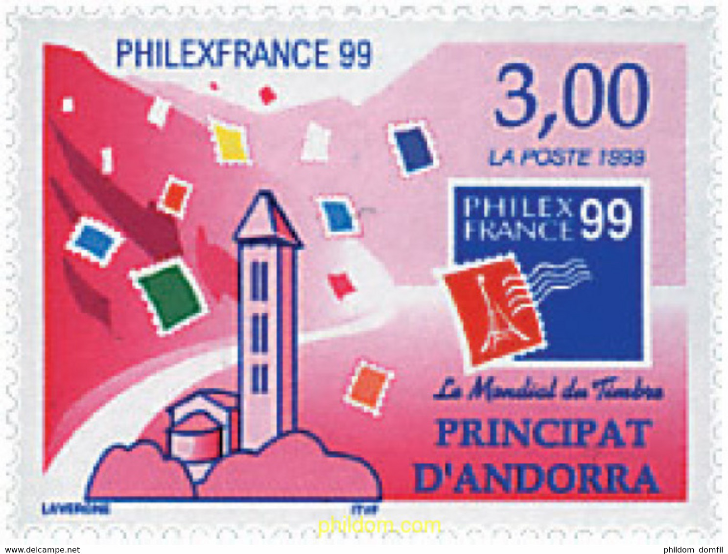 57073 MNH ANDORRA. Admón Francesa 1999 PHILEXFRANCE 99. EXPOSICION FILATELICA INTERNACIONAL, PARIS - Colecciones