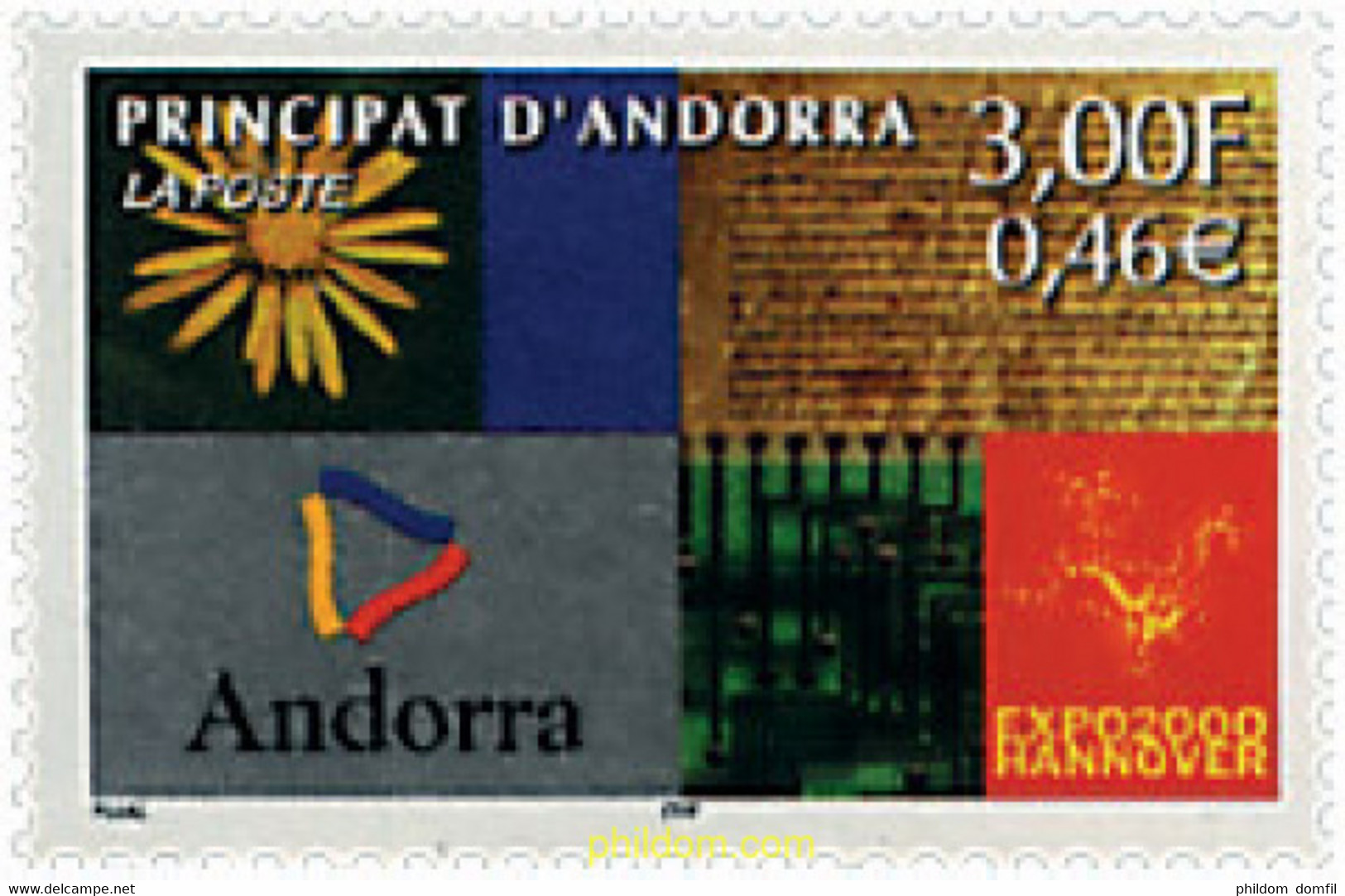 82007 MNH ANDORRA. Admón Francesa 2000 EXPO 2000. EXPOSICION UNIVERSAL EN HANNOVER - Colecciones